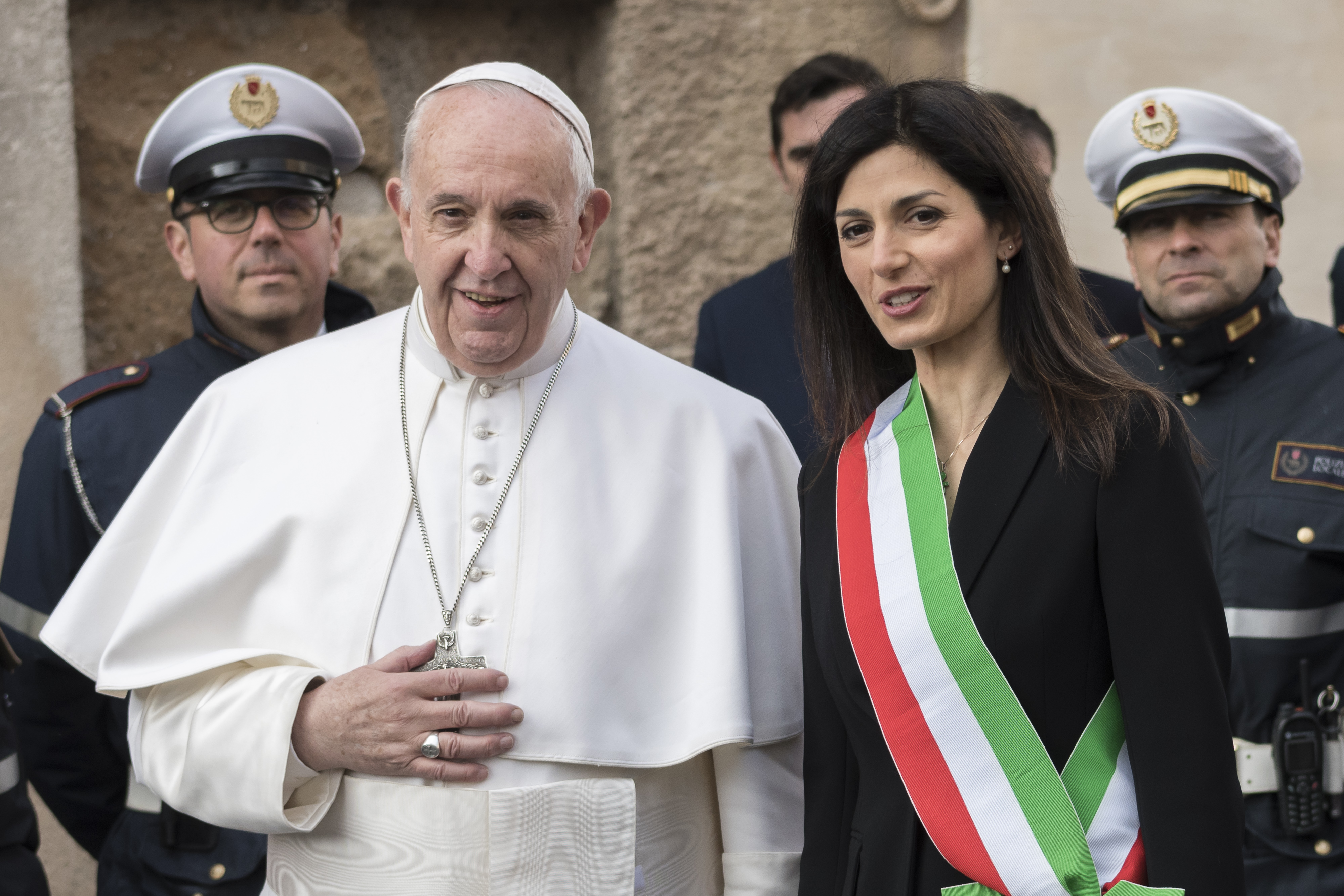 Ferenc pápa Rómába látogatott
