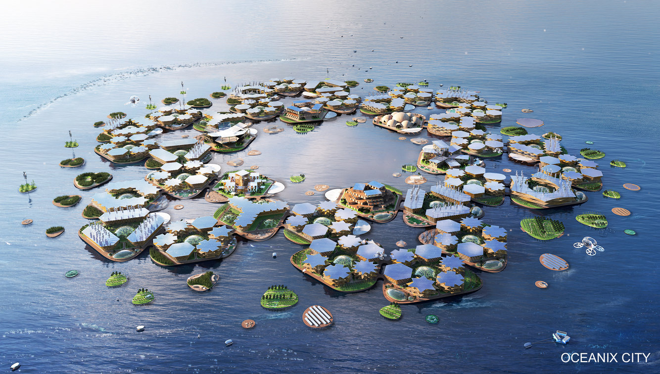 Tízezer lakosú úszóváros tervét mutatta be az ENSZ
