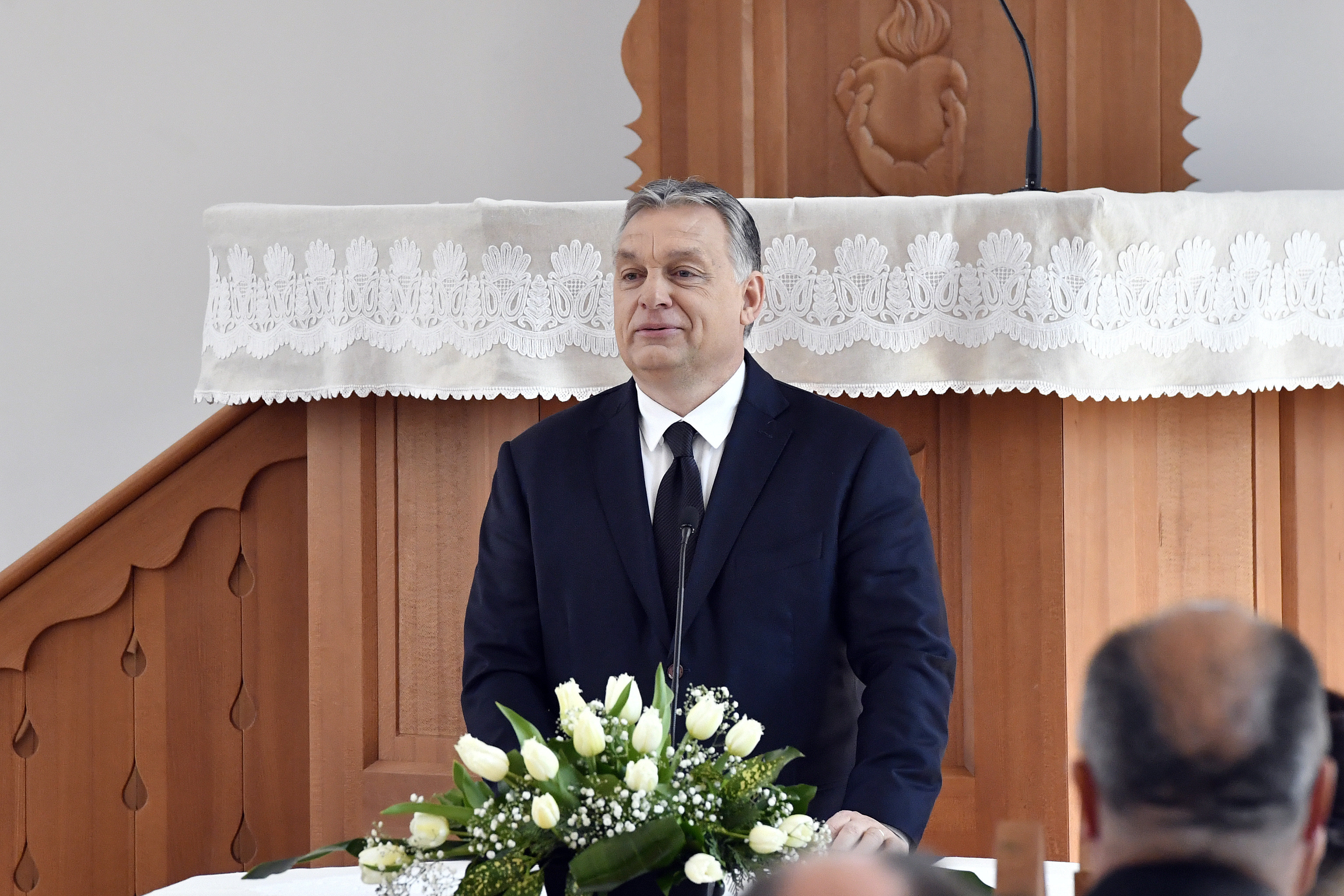 Református templom szószékéről kampányolt Orbán