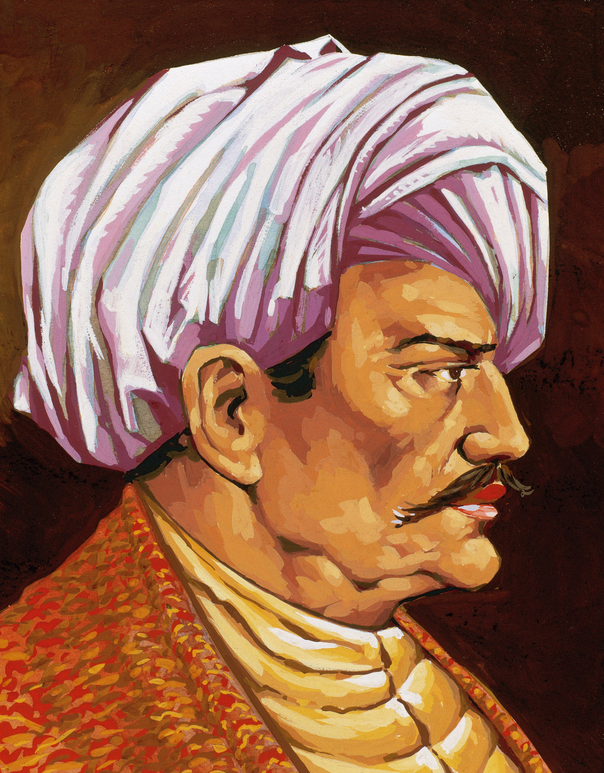Averroës, eredeti nevén ibn Rusd közpkori arab filozófus Francisco Fonollosa festményén