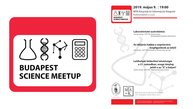 Asztrokémia, a növényzet műholdas monitorozása, modern régészeti technikák: holnap ismét Budapest Science Meetup!