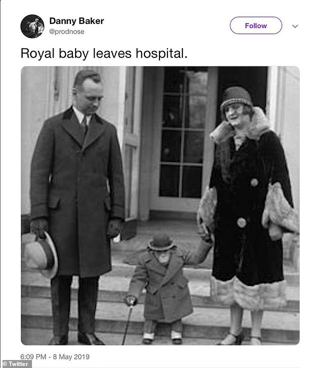 Kirúgta a BBC a rádióst, aki egy felöltöztetett csimpánz fotójával viccelt a hercegi pár újszülöttjén