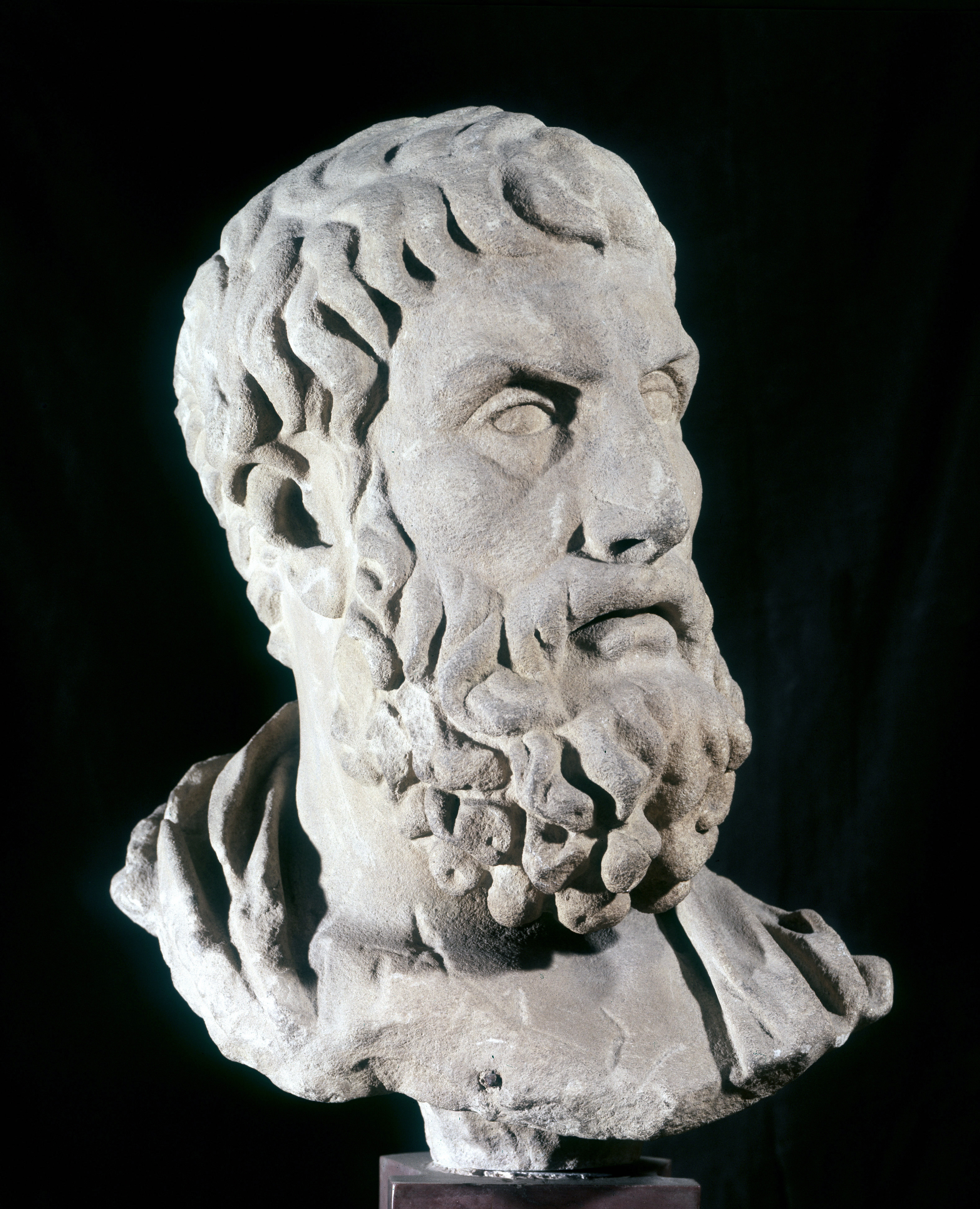 Epikurosz (i.e. 341-270) portréja a római Barracco múzeumban