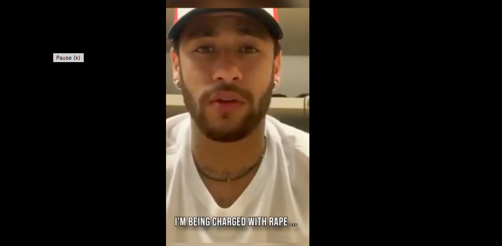 Neymar az Instagram-bíróság elé állt és egy videóban megmutatta az összes üzenetet, amit a nővel váltott, akit állítólag megerőszakolt