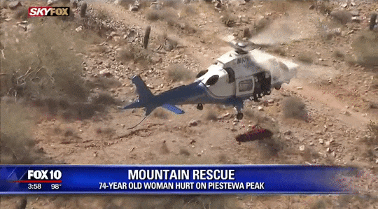 Nagy sebességgel pörgetni kezdte a levegőben a megsérült 74 éves nőt a mentőhelikopter