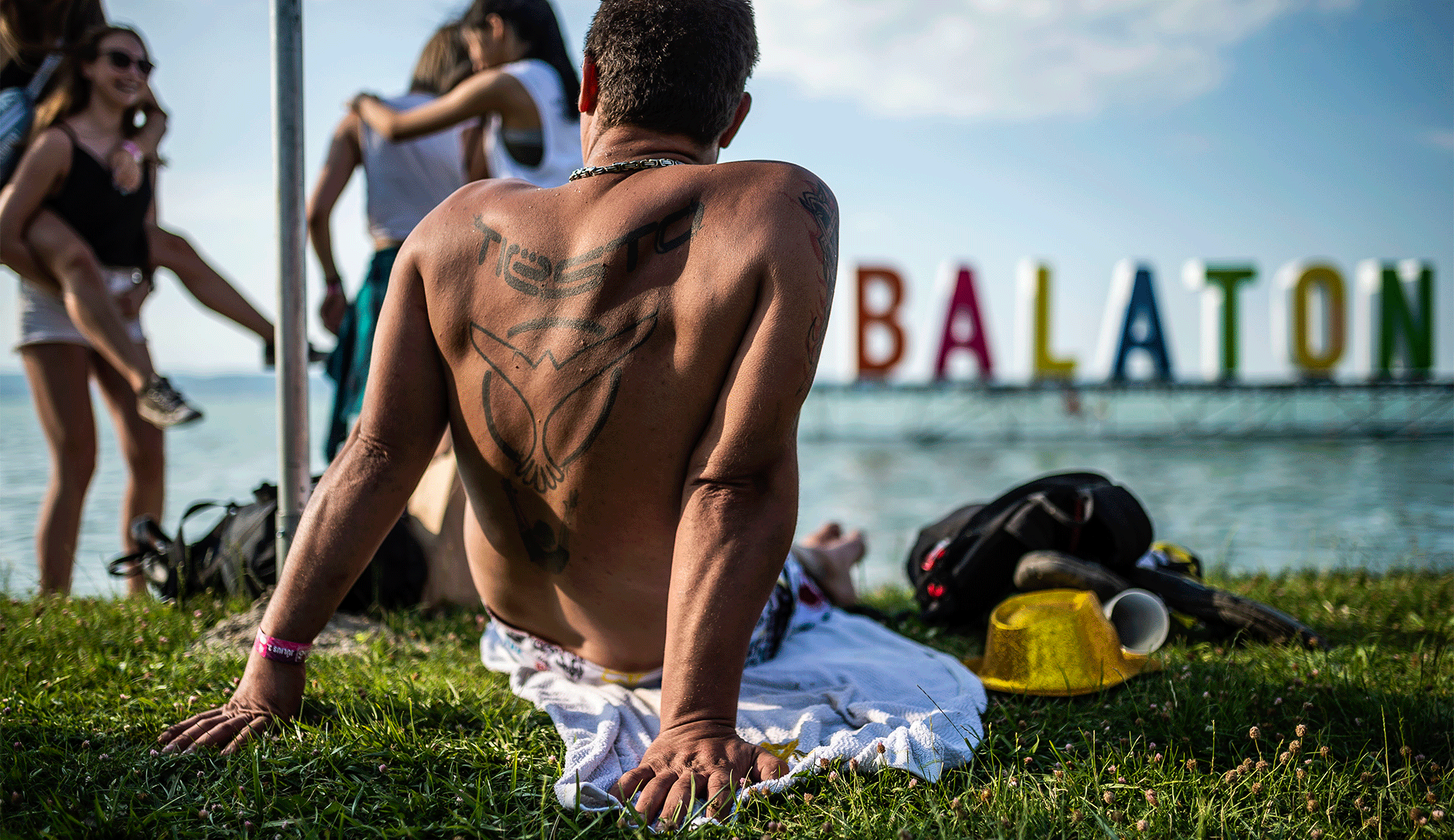 A Balaton Sound tetoválása: egész hátas Tiesto