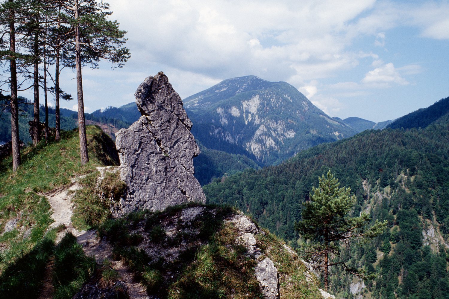 A Kalkalpen Nemzeti Park egyik csúcsa, az 1724 méter magas Große Größtenberg 1993-ban.