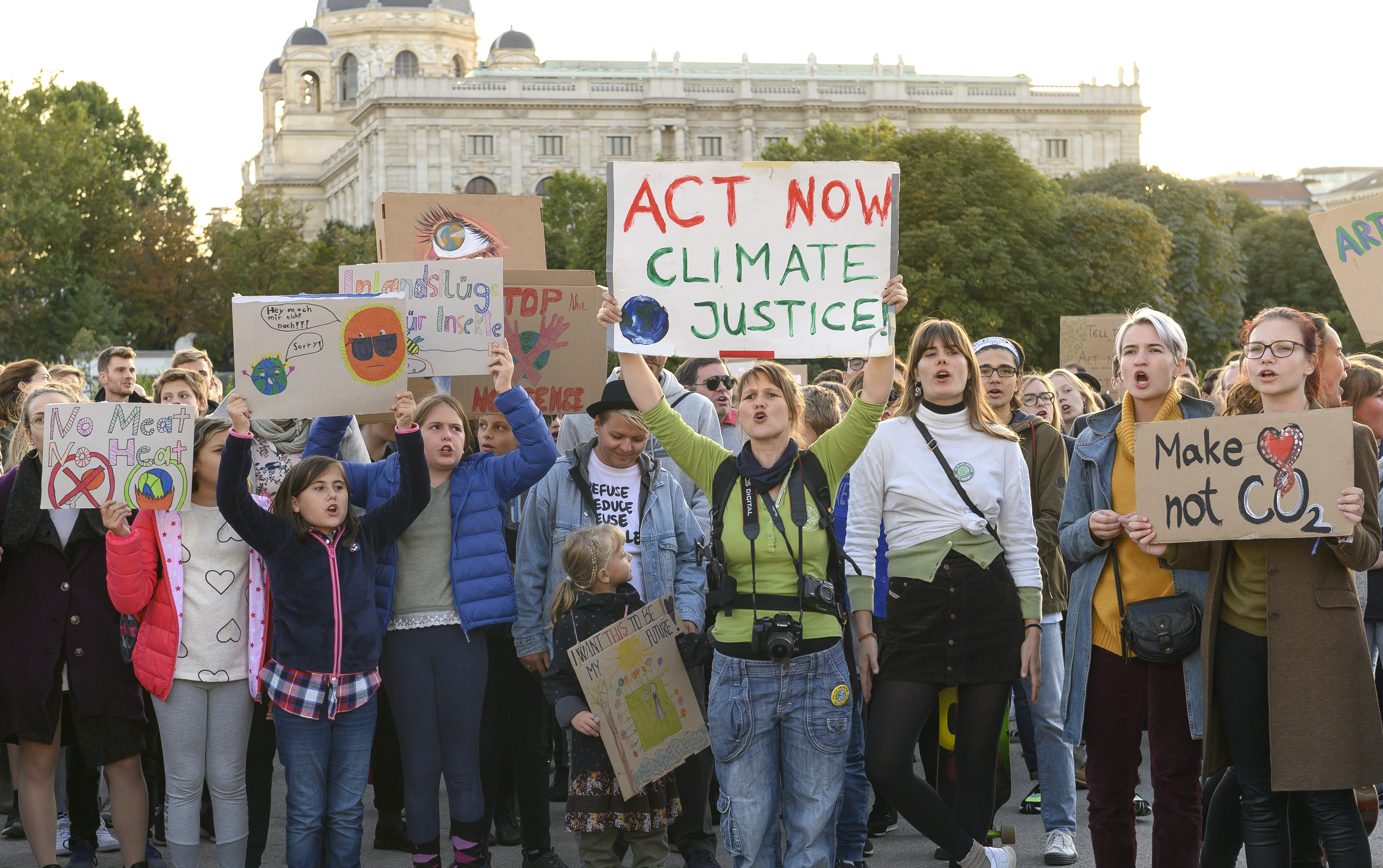 Bécsi klímatüntetők szeptember 20-án