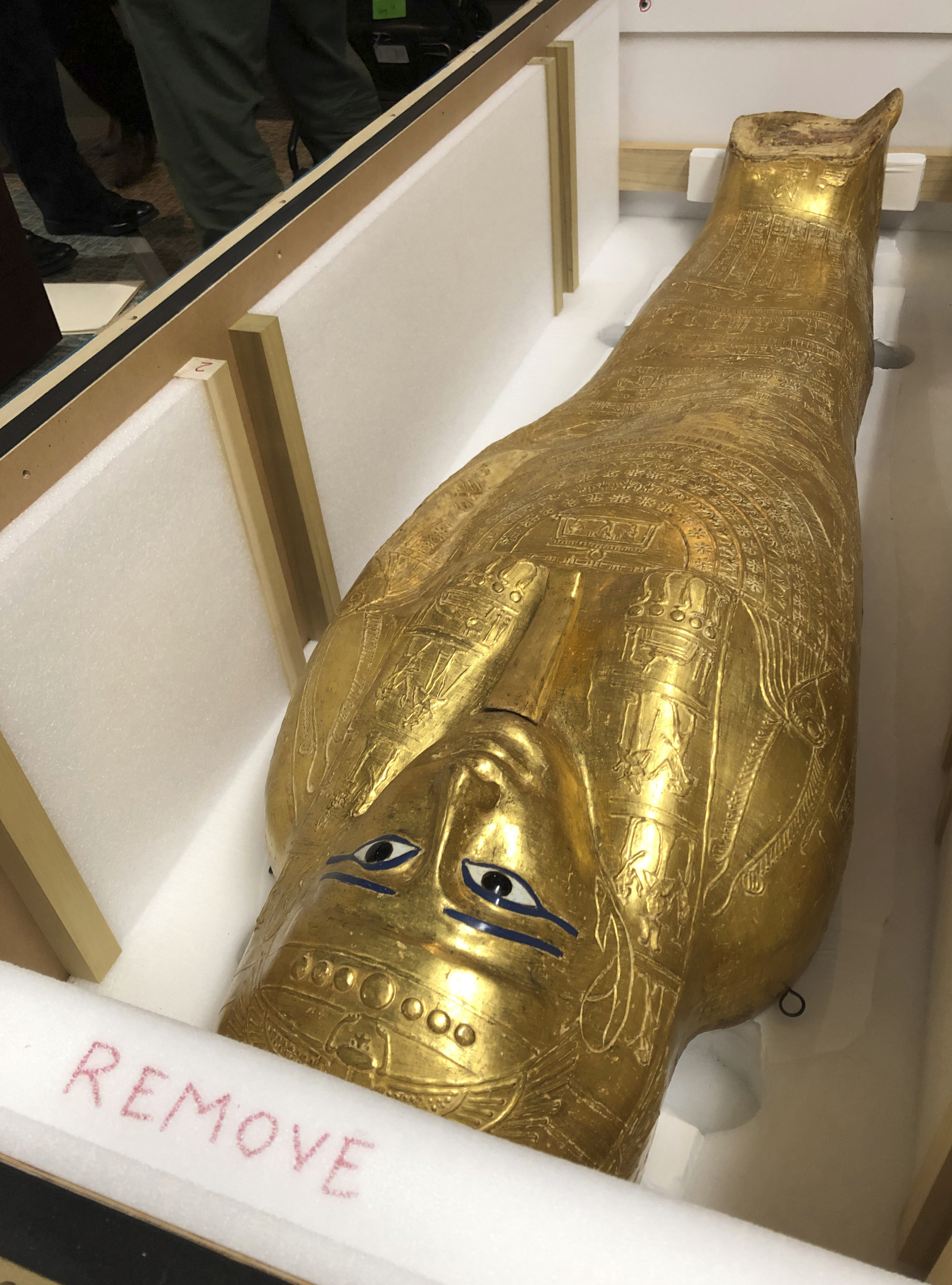 Az arab tavasz idején ellopott antik szarkofágot adott vissza az USA Egyiptomnak