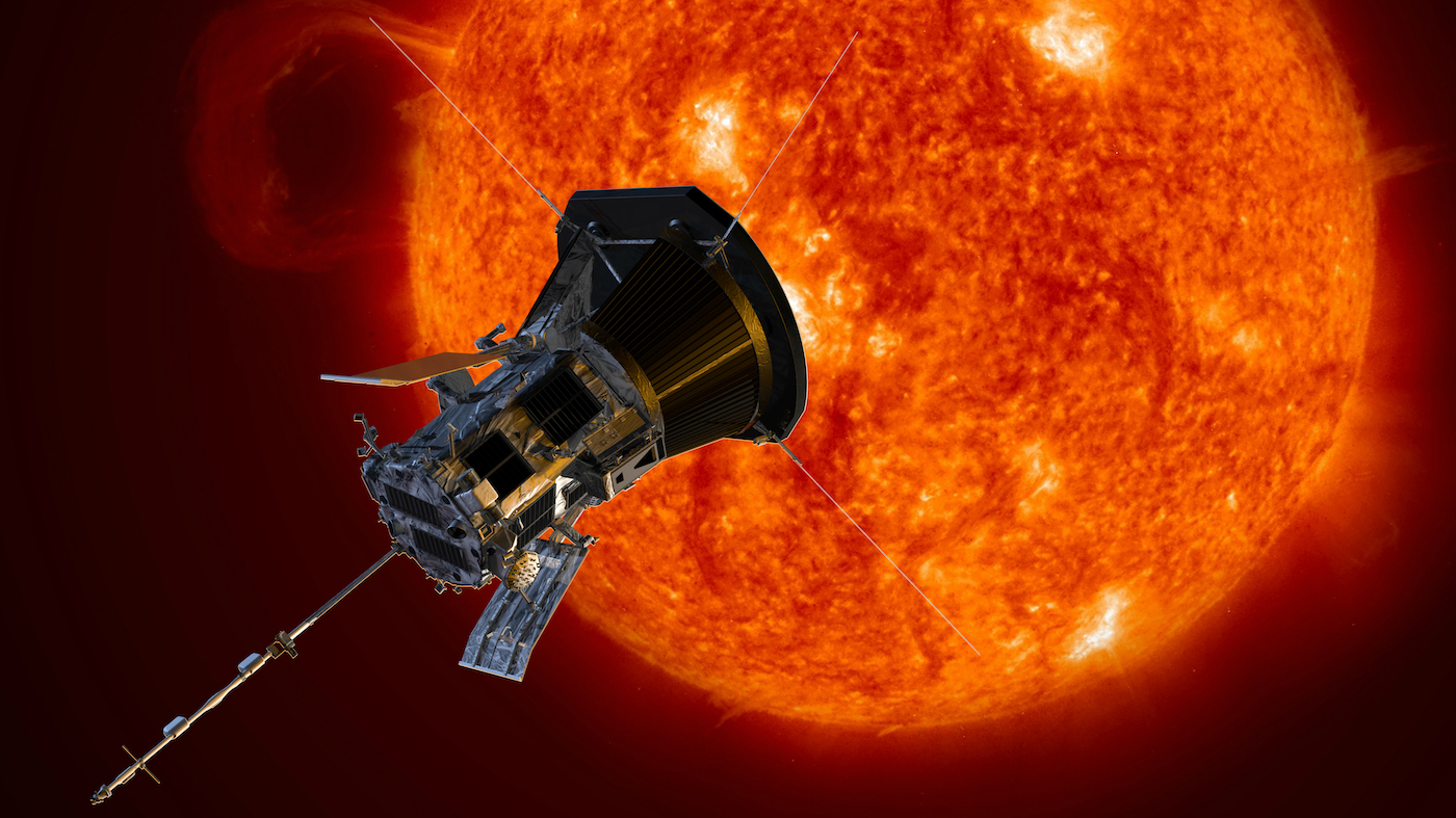 A NASA Parker Solar Probe űrszondája, amely nemrég lett túl harmadik sikeres Nap-megközelítésén.