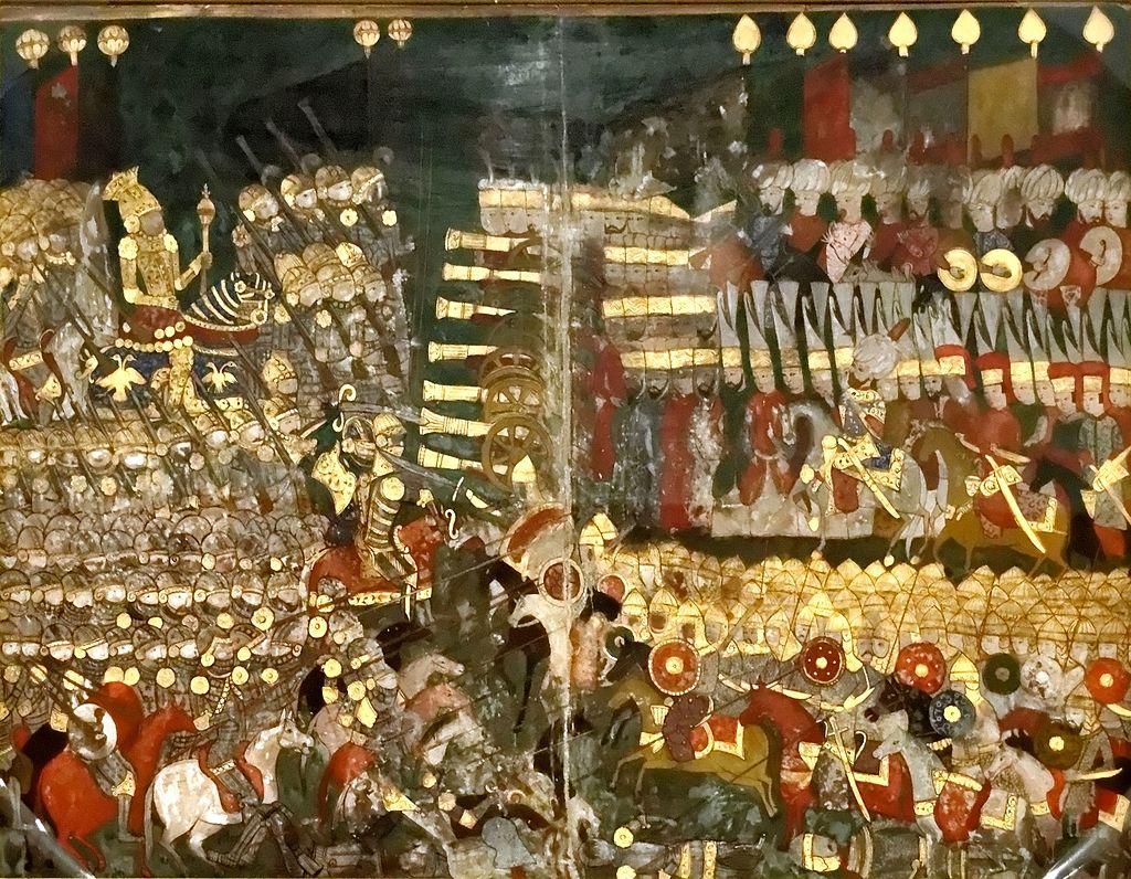 A mohácsi csata egy 16. századi török miniatúrán