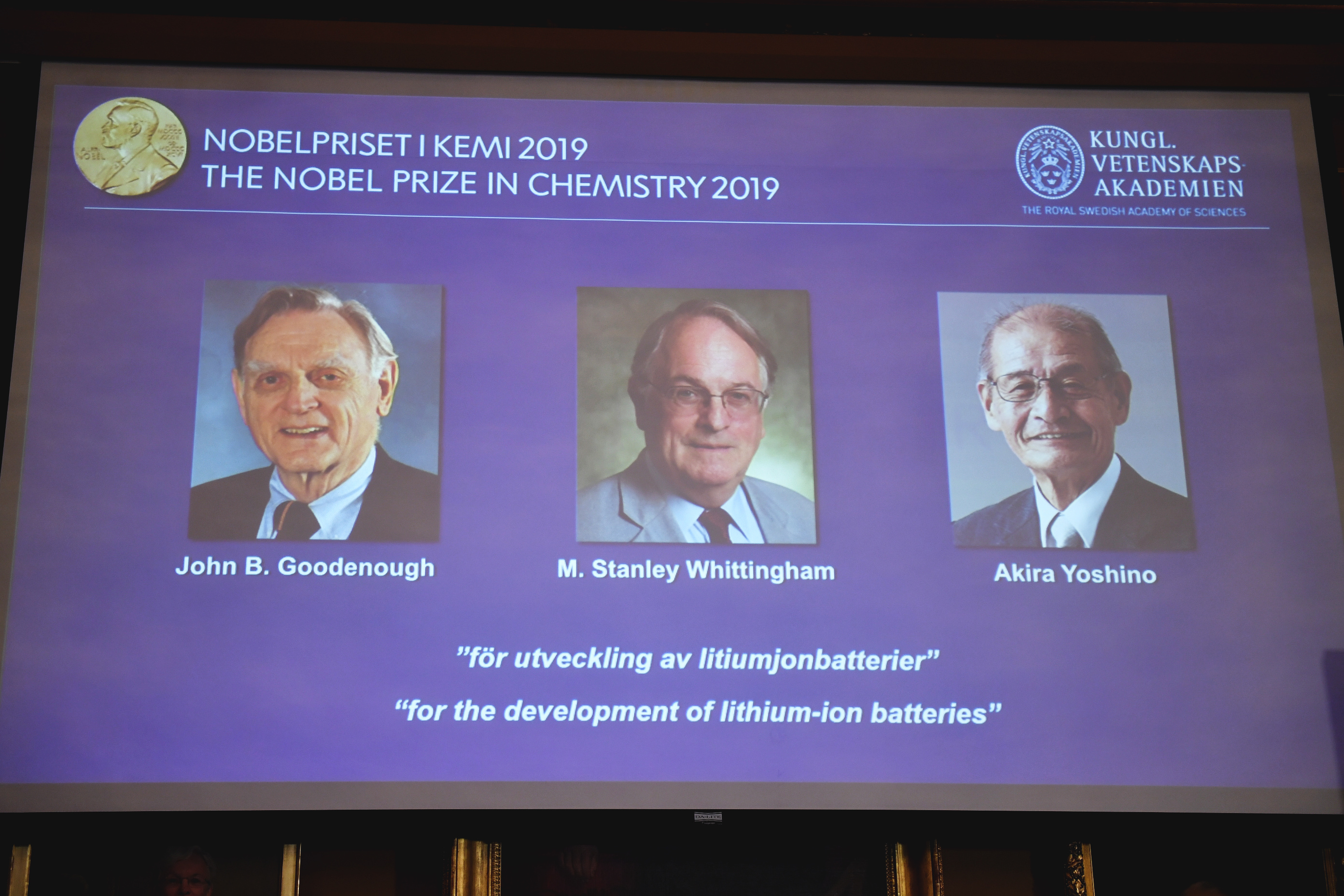 A lítiumionos akkumulátor fejlesztőié a kémiai Nobel-díj 2019-ben
