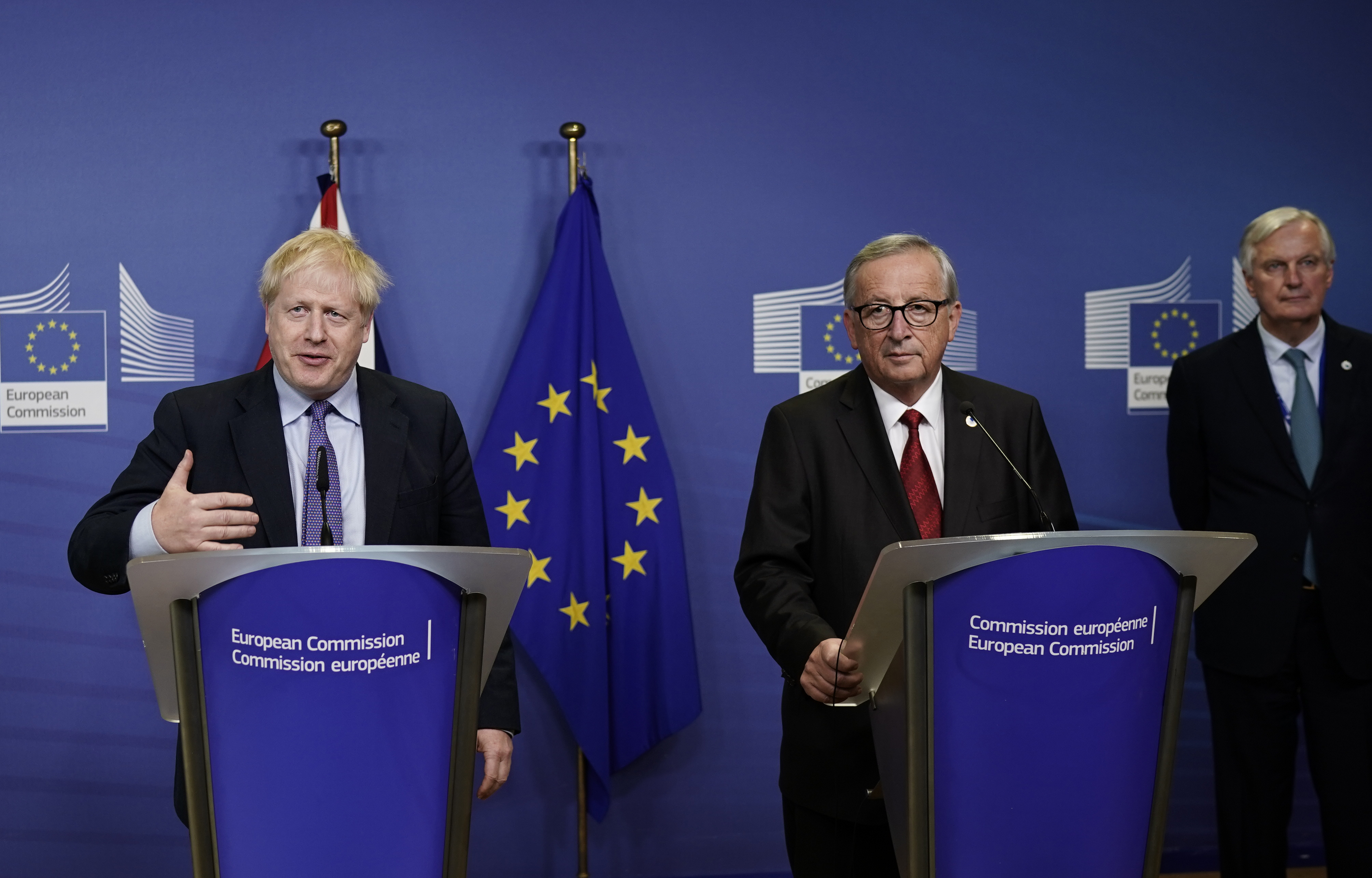 Boris Johnson és Jean-Claude Juncker