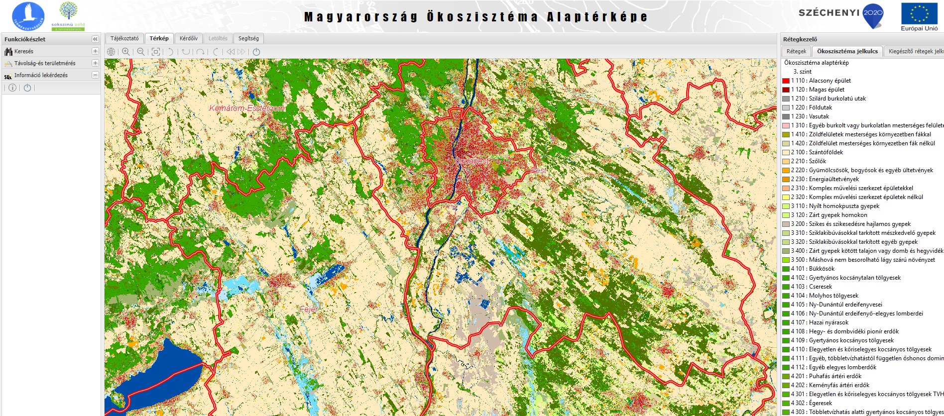 Elkészült Magyarország 20x20 méteres felbontású ökoszisztéma-térképe
