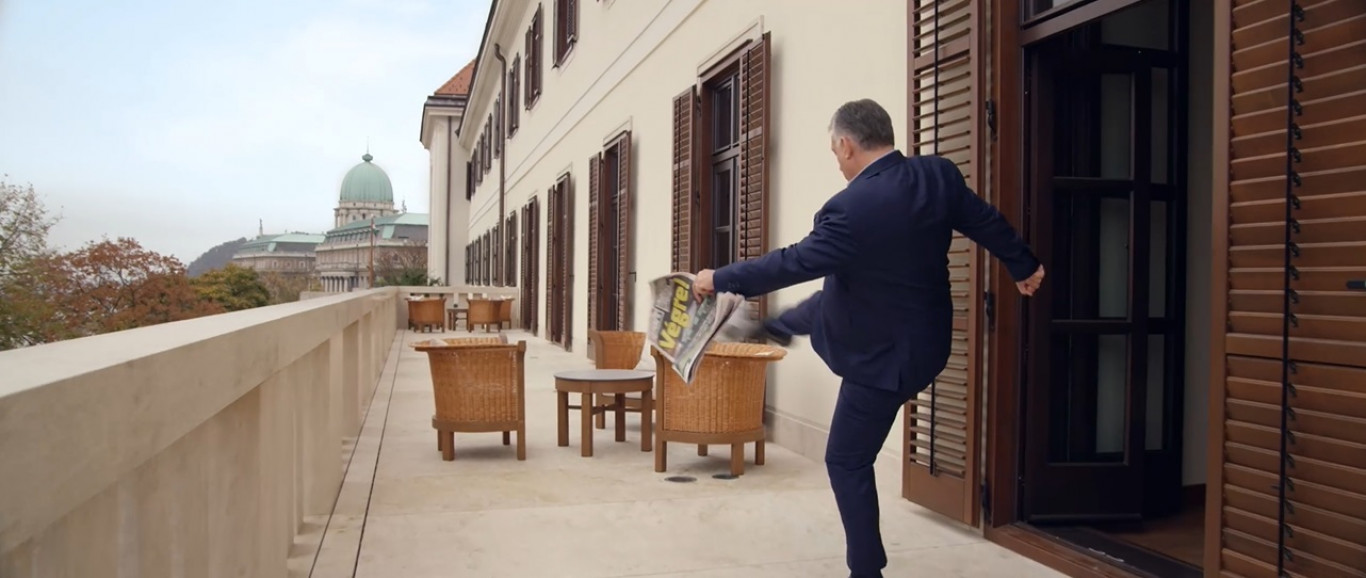 Orbán kirakott egy videót arról, hogy a várból lő egy bombagólt az AI-Magyar Péternek, aki erre sírva omlik össze