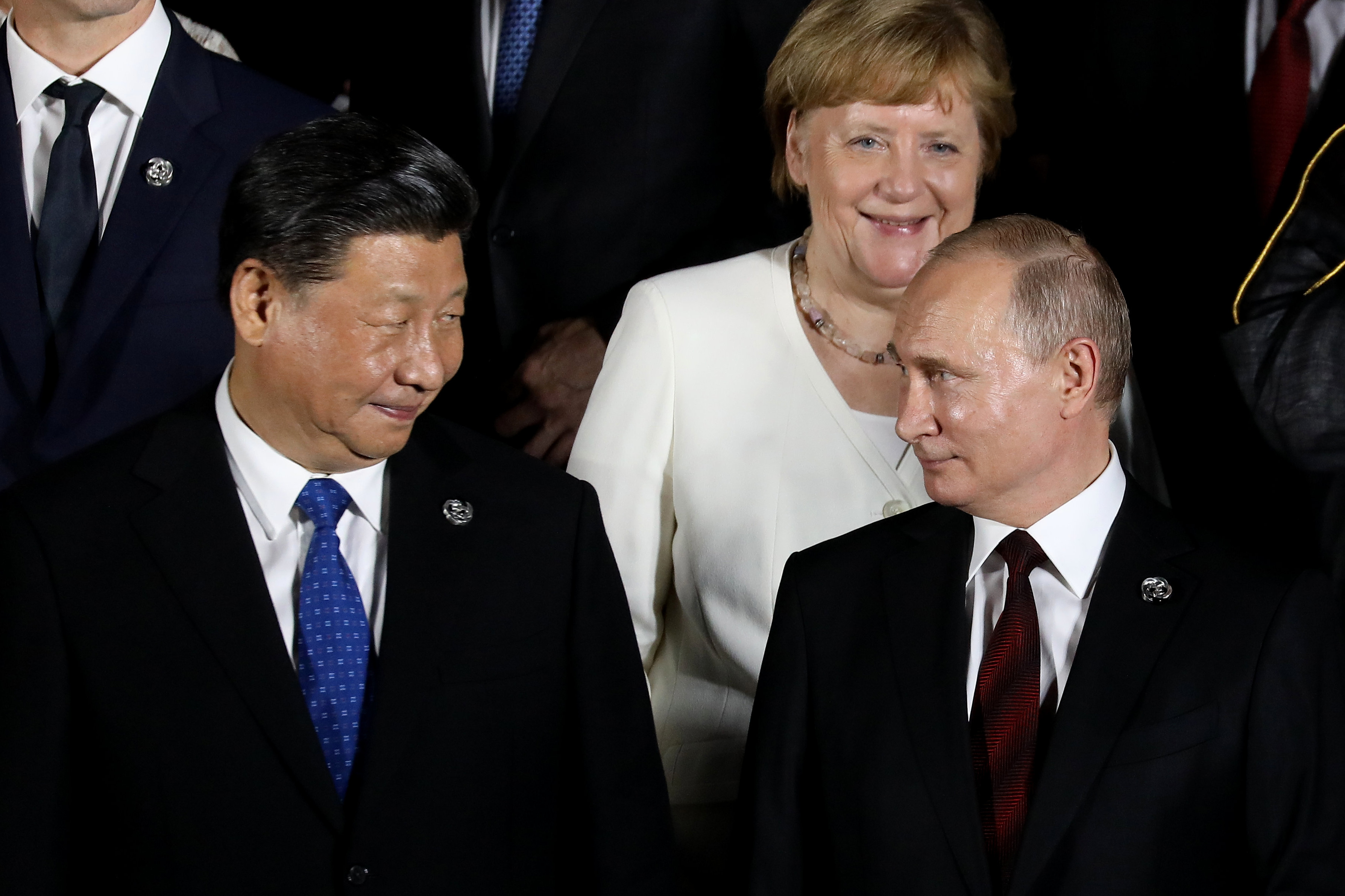 Hszi Csin-ping és Vlagyimir Putyin az oszakai G20 találkozón, 2019 júniusában.