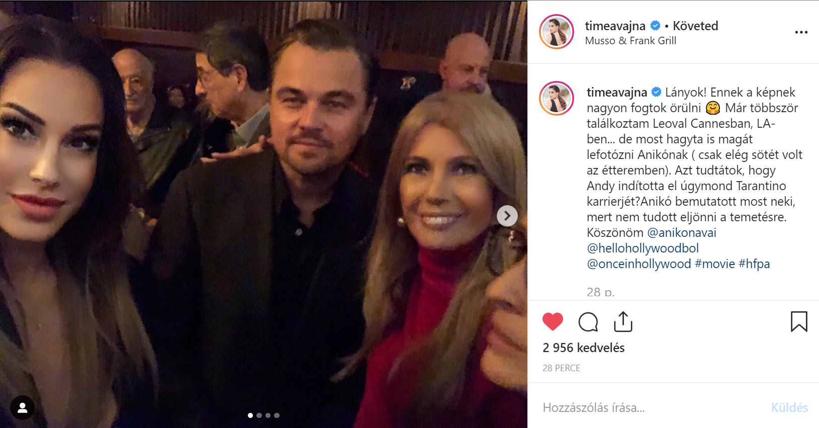 Leanardo DiCaprio végre hagyta magát lefotózni Vajna Tímeával