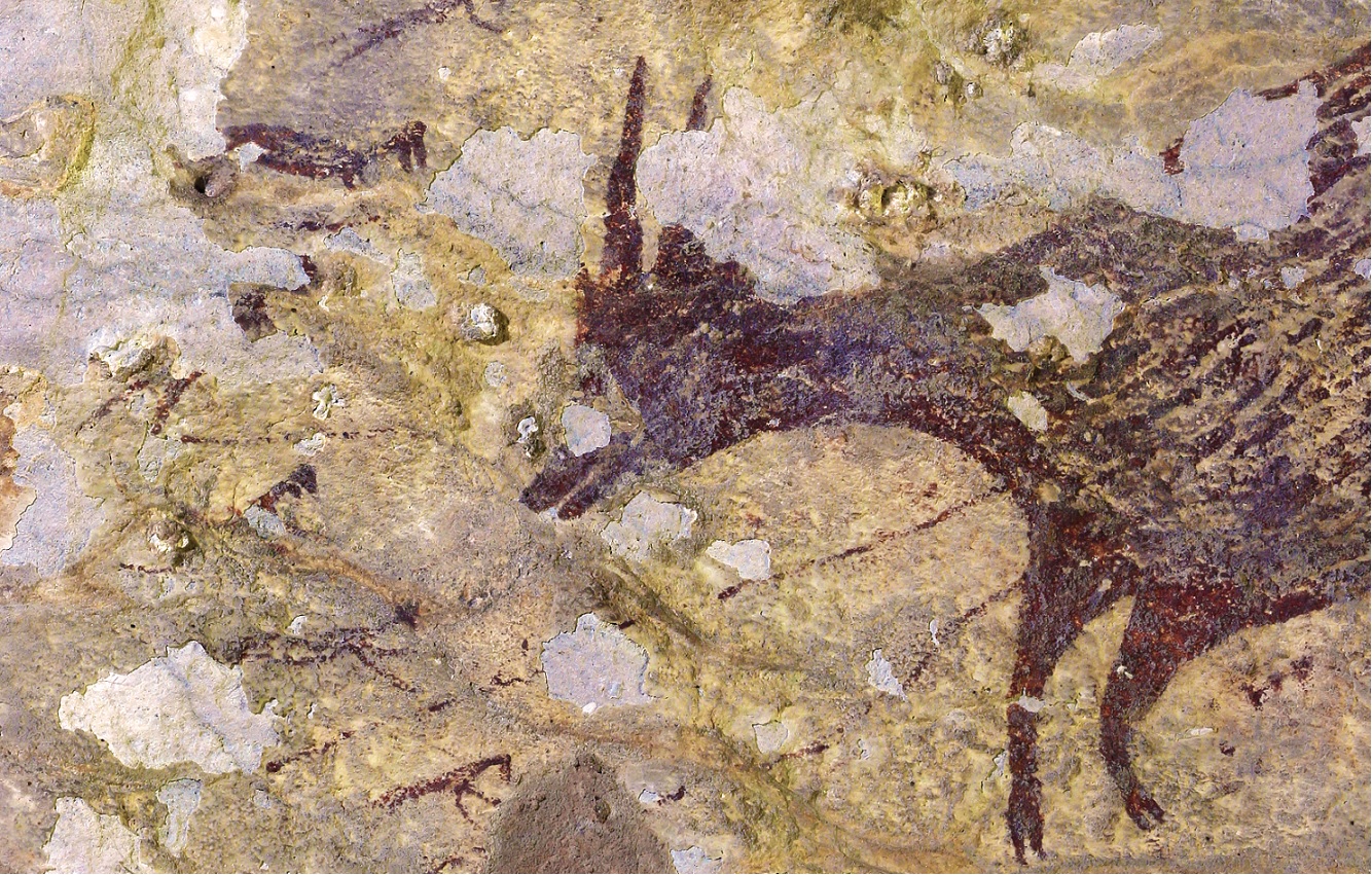 Ez a 44 ezer éves vadászjelenet az eddigi legősibb barlangrajz