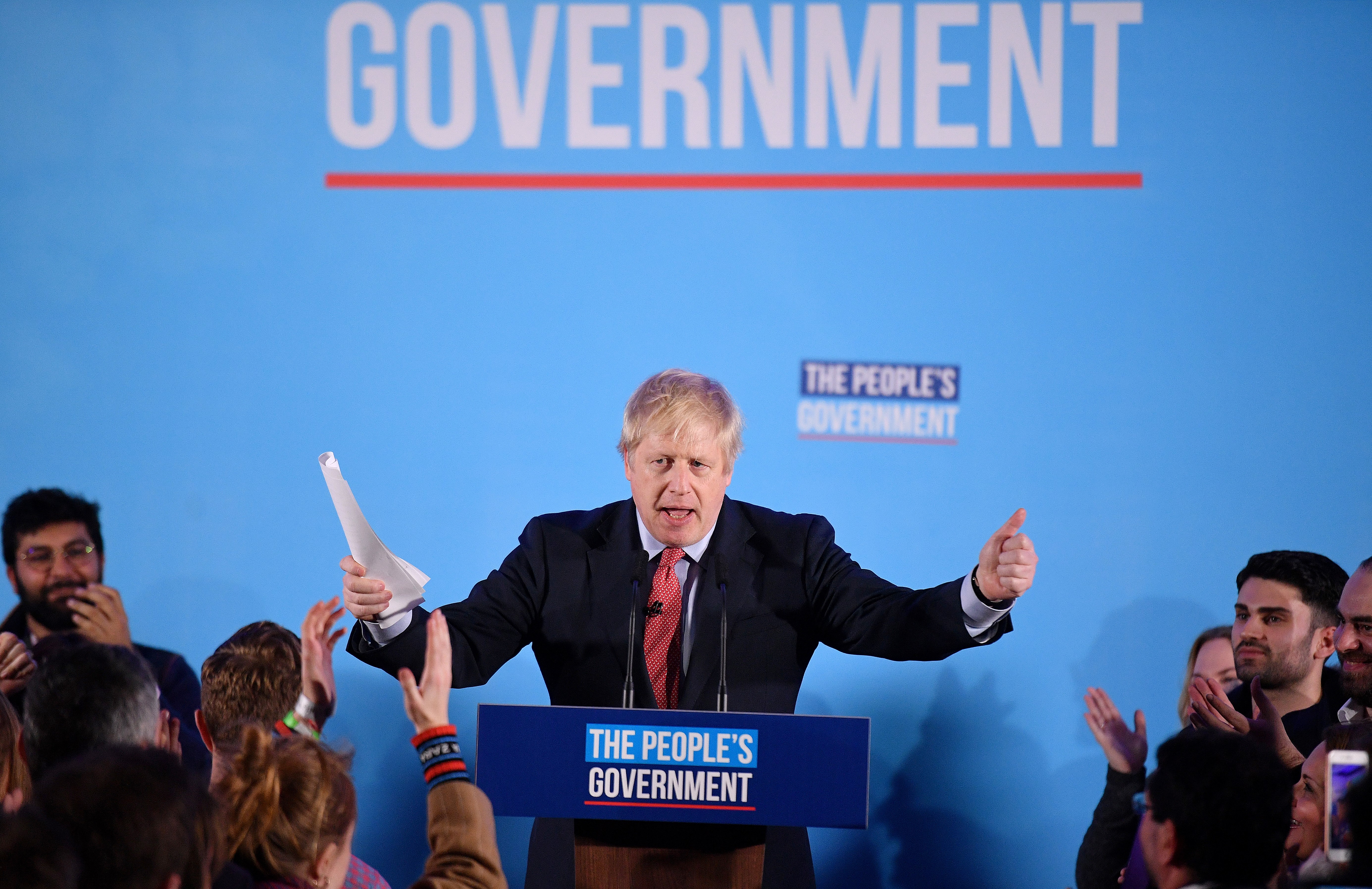 Boris Johnson a győzelem után: Egyértelmű felhatalmazást kaptunk a Brexitre