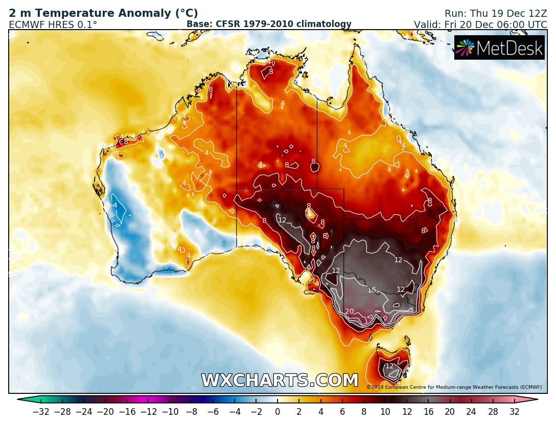 50 fokos hőséggel dőlt meg a melegrekord Ausztráliában