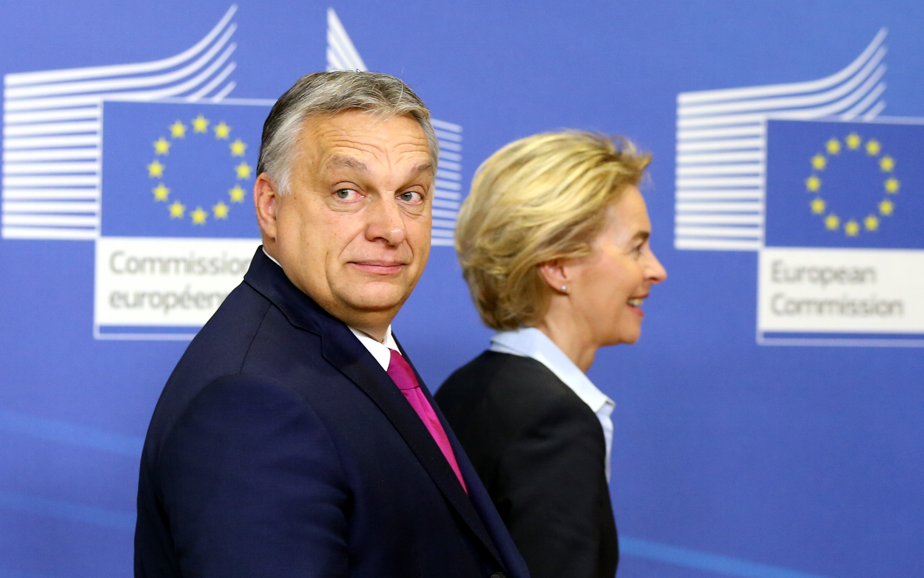 Orbán Viktor és Ursula von der Leyen egy 2020-as találkotójukon.