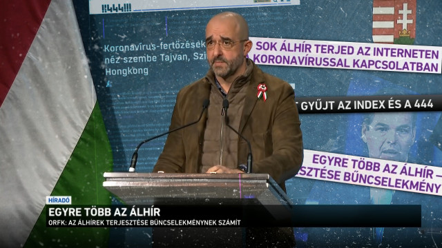 Kovács Zoltán az újságírókat szidja.