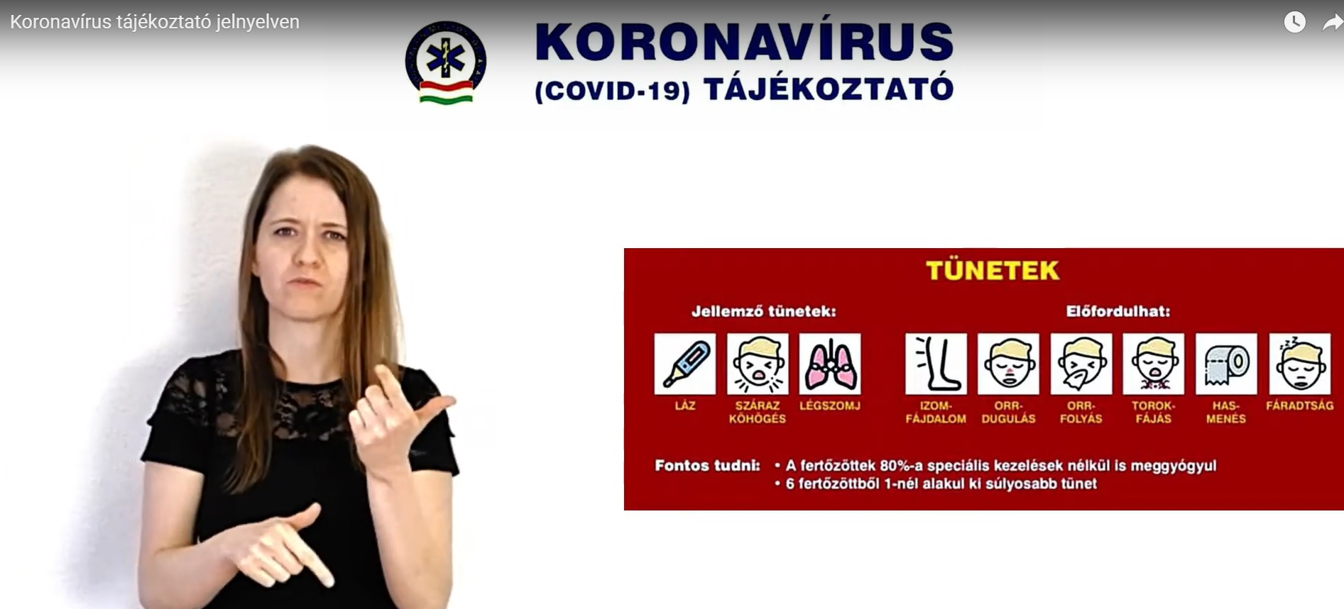 Elkészült a magyar jelnyelvű koronavírus-tájékoztató
