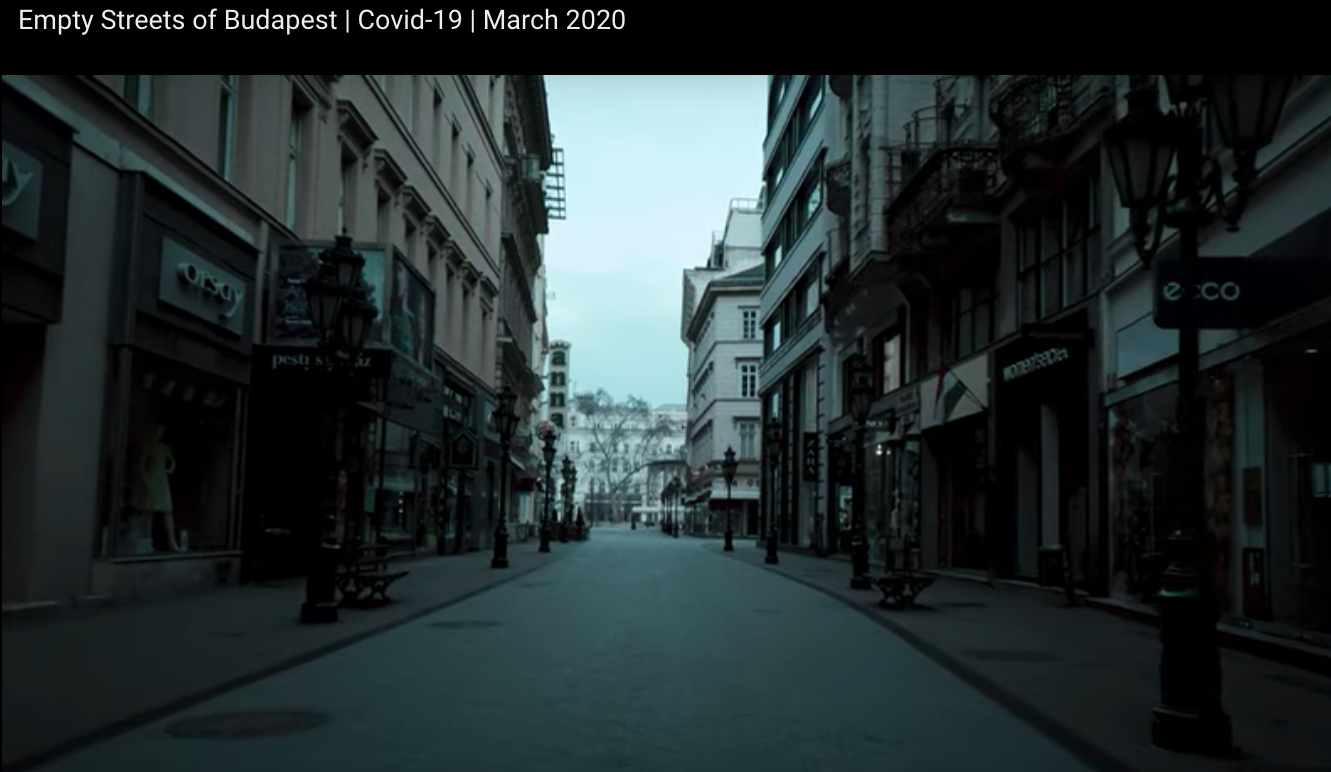 Kísérteties videó készült a kiürült Budapestről