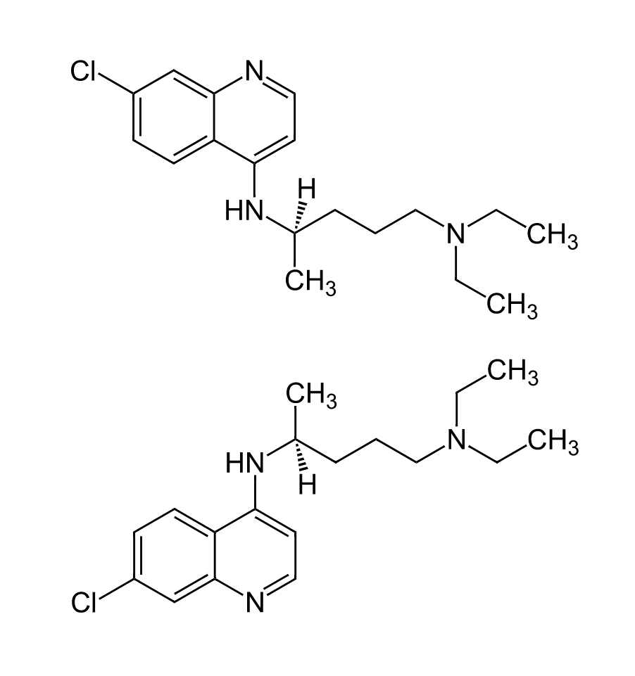 A klorokin molekuláris szerkezete
