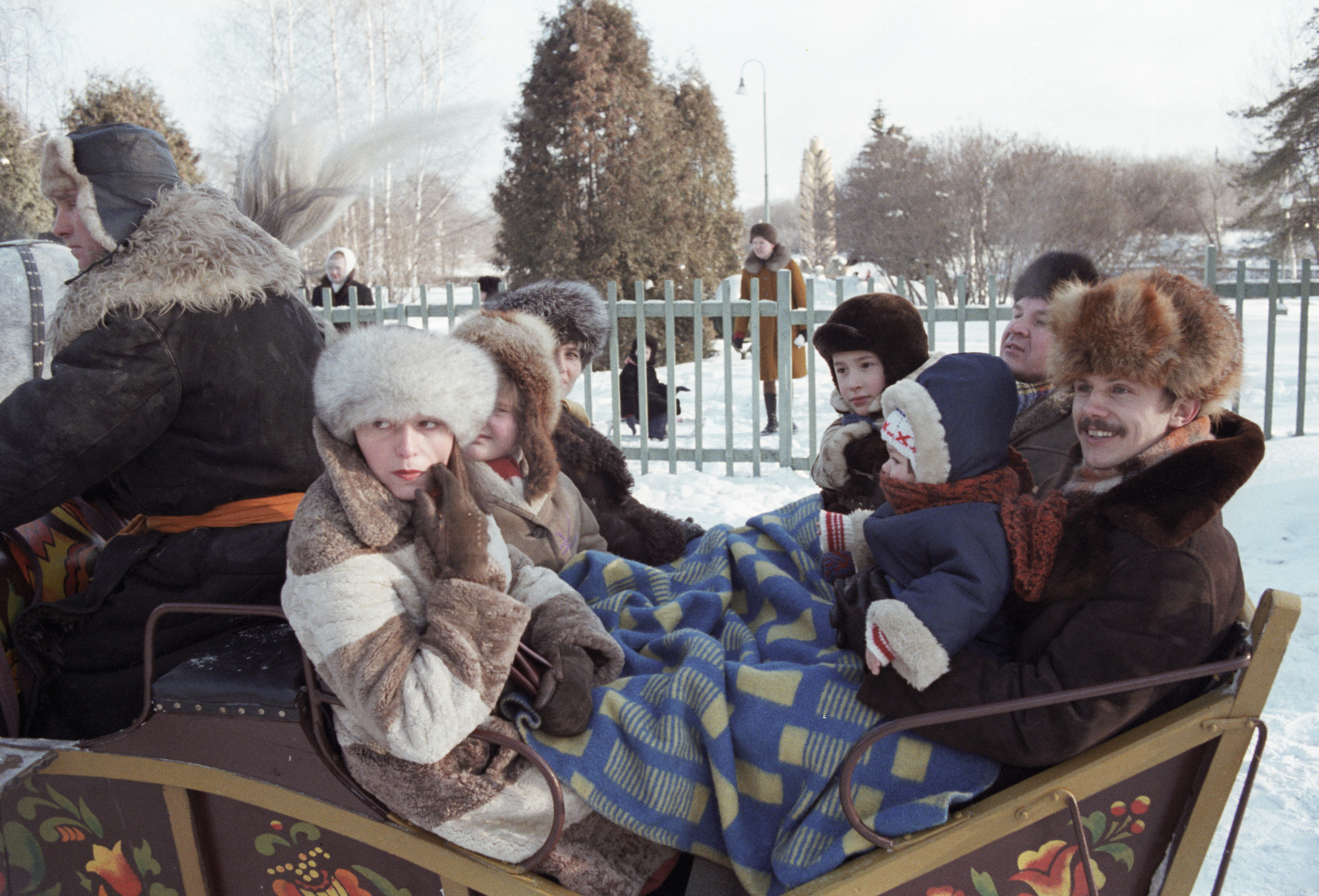 Kubaszov és Farkas családjukkal Moszkvában