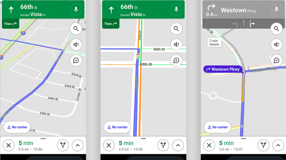 A Google Térkép elkezdte mutatni a közlekedési lámpákat az USA-ban