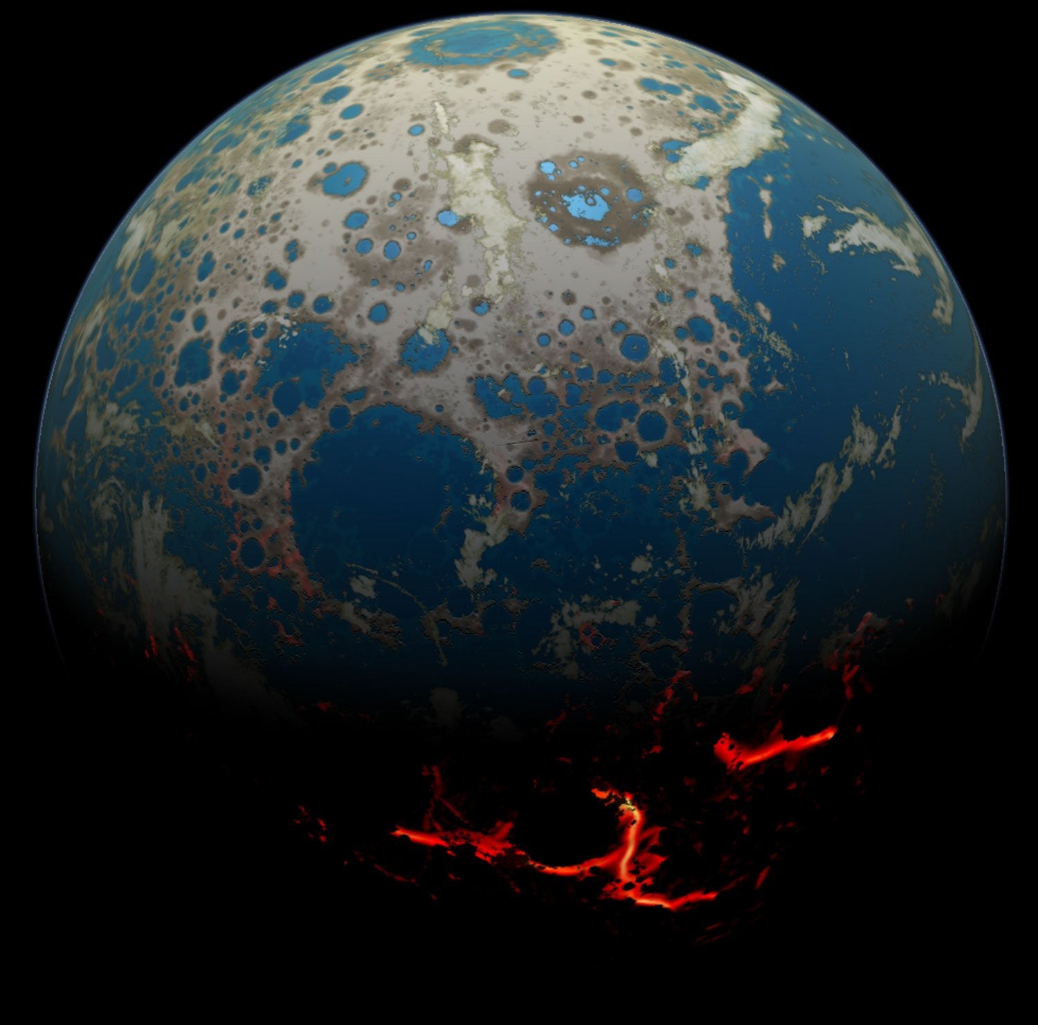 Fantáziarajz a 4 milliárd évvel ezelőtti Földről