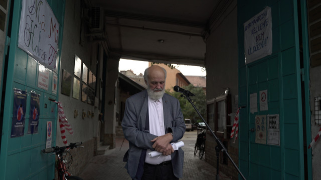 Iványi Gábor 2020. 09. 30-i sajtótájékoztatója a Dankó utcában.