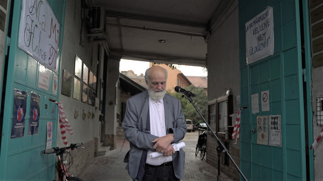 Iványi Gábor 2020. 09. 30-i sajtótájékoztatója a Dankó utcában.