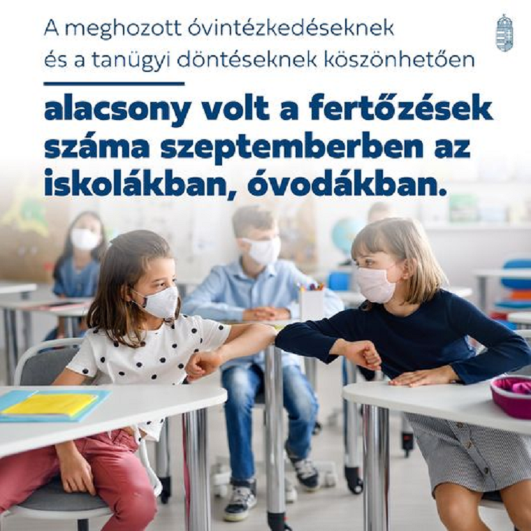 Nem magyar iskolások szerepelnek az iskolai fertőzésekről szóló kormányplakáton
