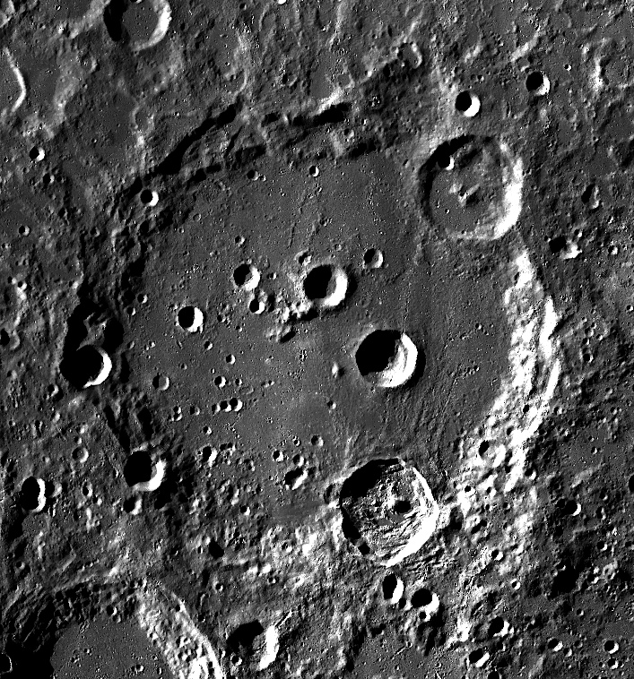 A Clavius kráter a Lunar Reconnaissance Orbiter űrszonda felvételén.