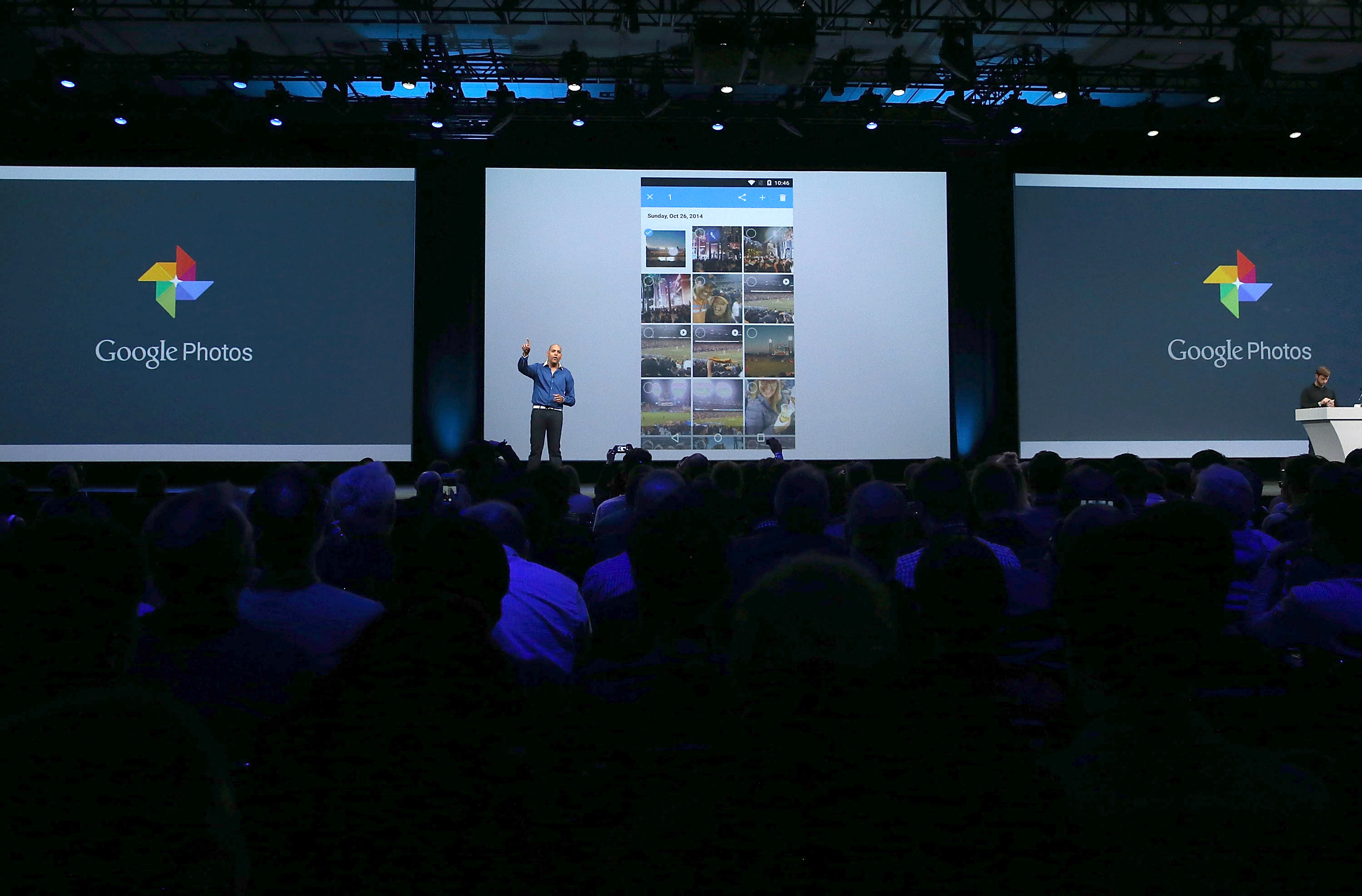 A Google Fotók bejelentése a 2015-ös I/O konferencián