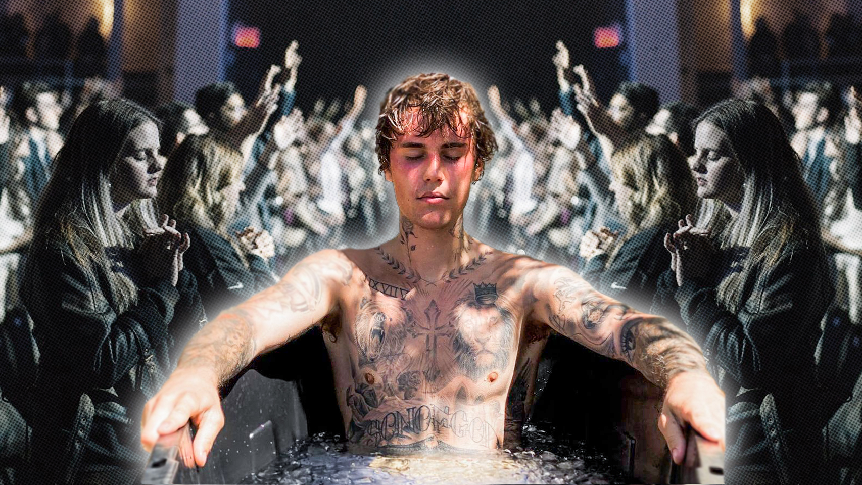 Justin Bieber alámerült egy NBA-játékos kádjában, és ő lett a modern kereszténység egyik vezető arca
