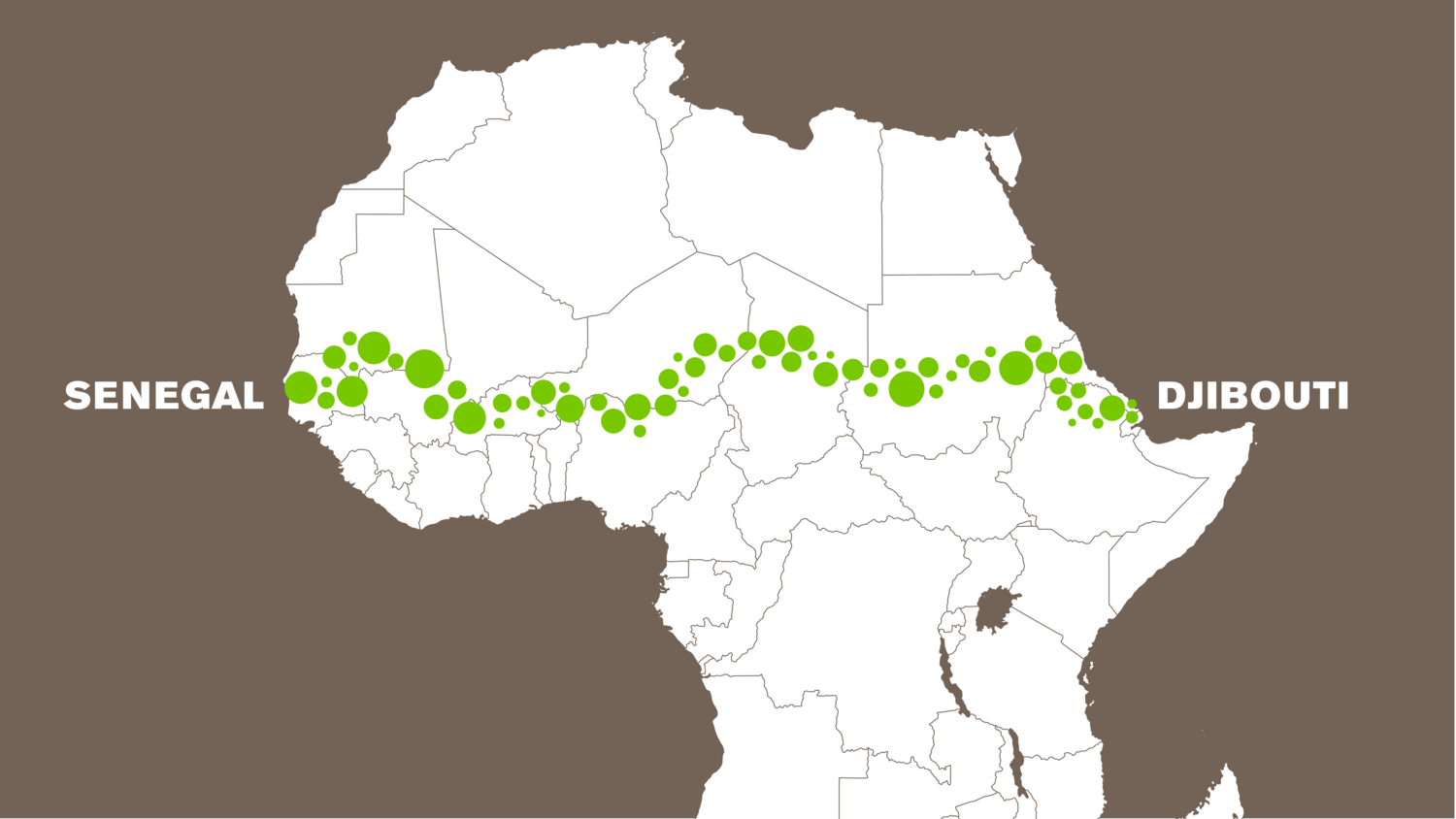 A Szenegáltól Dzsibutiig húzódó Nagy Zöld Fal