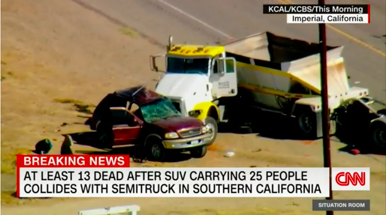25 ember zsúfolódott abba a SUV-ba, amiben 13-an haltak meg az ütközéskor