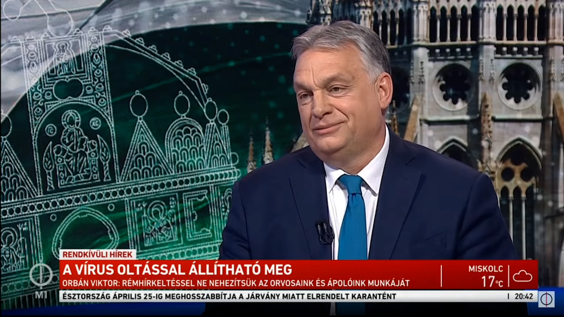 Orbán Viktor azt üzente az egészségügyben dolgozóknak, hogy ő is négy órákat alszik, mégsincs híján a romantikának