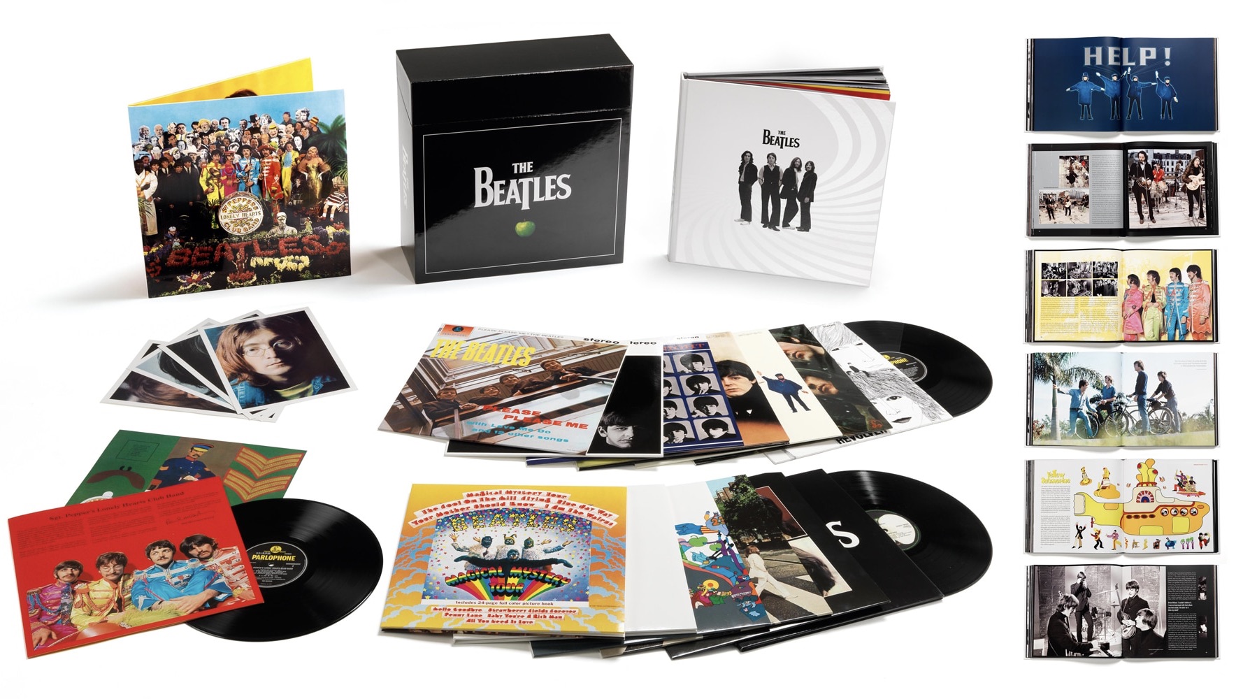 A Beatles már több mint fél évszázada feloszlott, de a kiadójuk még mindig pompásan megél az életművükből. Ez a diszkográfia – The Beatles Stereo Vinyl Box Set – például csaknem kilencvenezer forintba kerül.