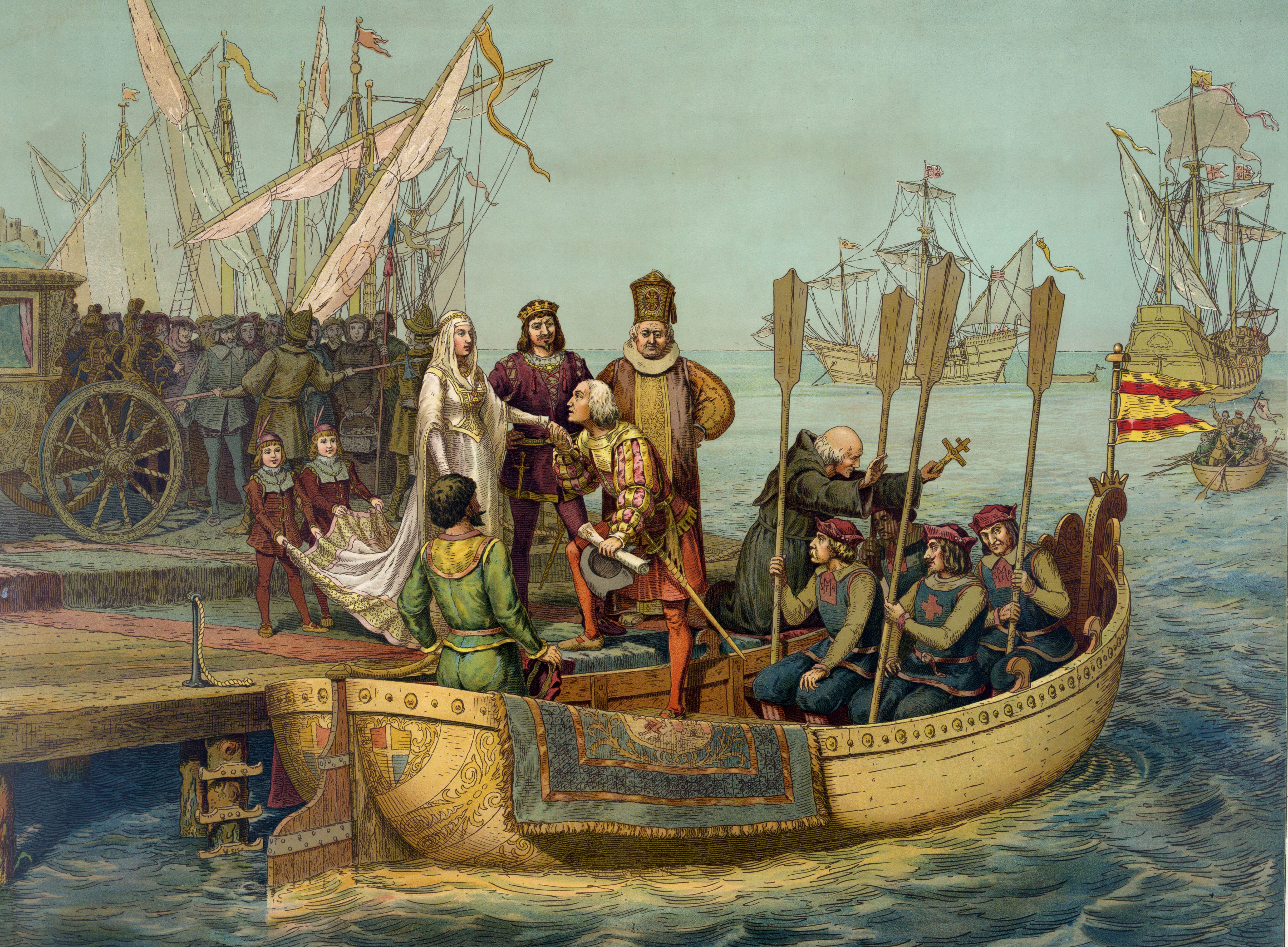 Открытие нового света христофором. Путешествие Христофора Колумба 1492.