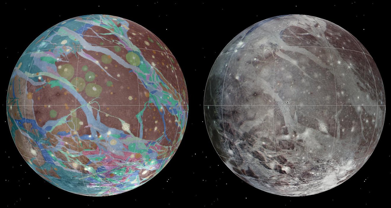 21 év után ismét űrszonda látogatta meg a Jupiter hatalmas holdját, a Ganymedest