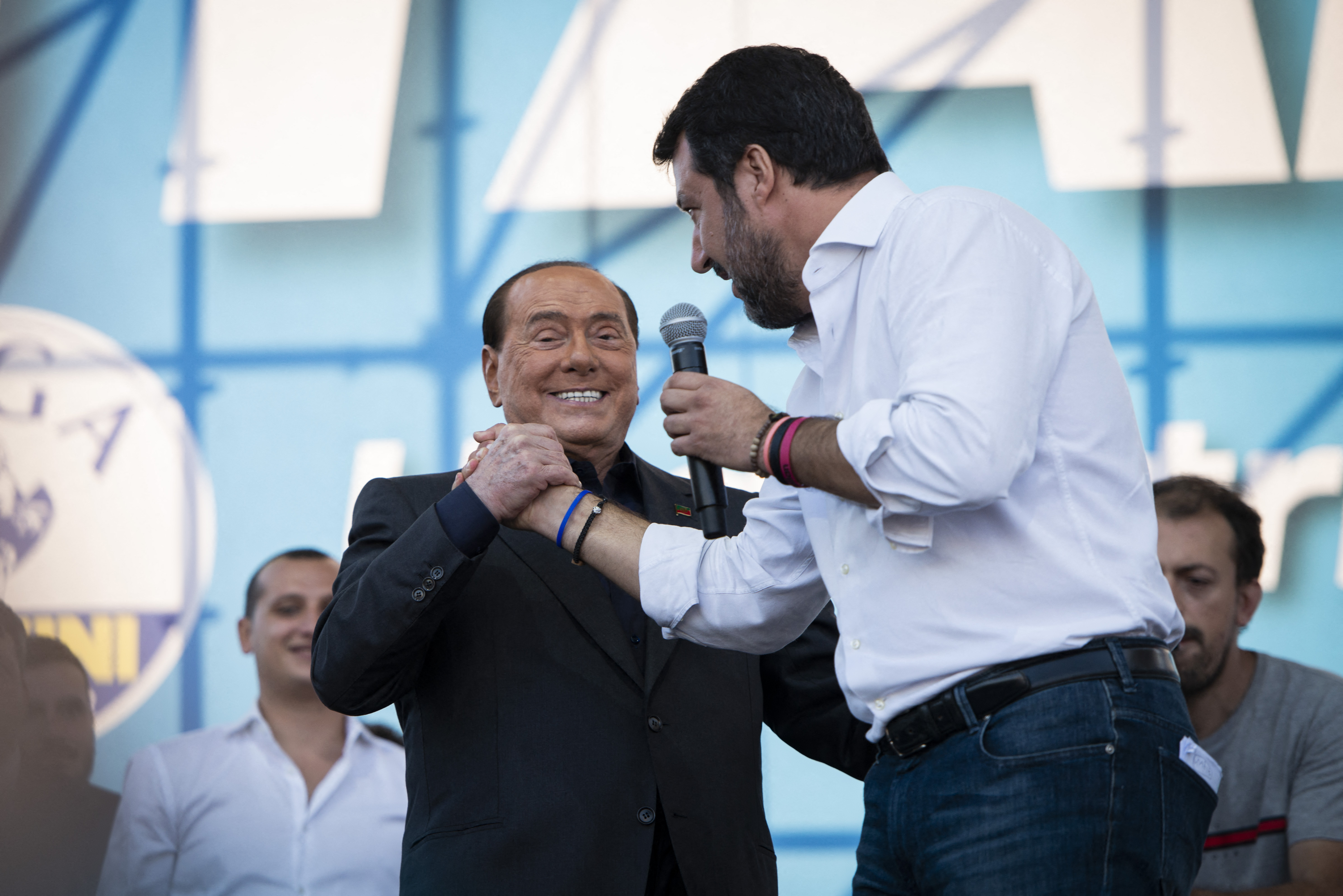 Silvio Berlusconi és Matteo Salvini