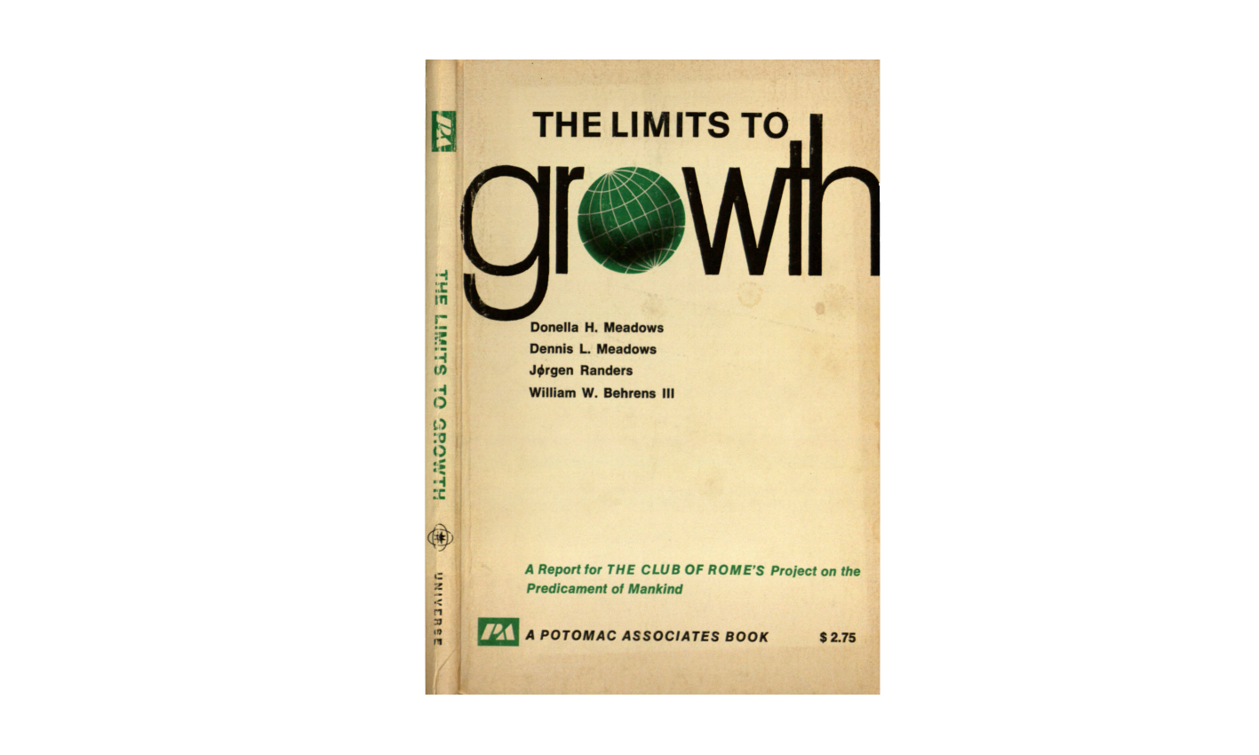A The Limits to Growth első, 1972-es kiadásának címlapja