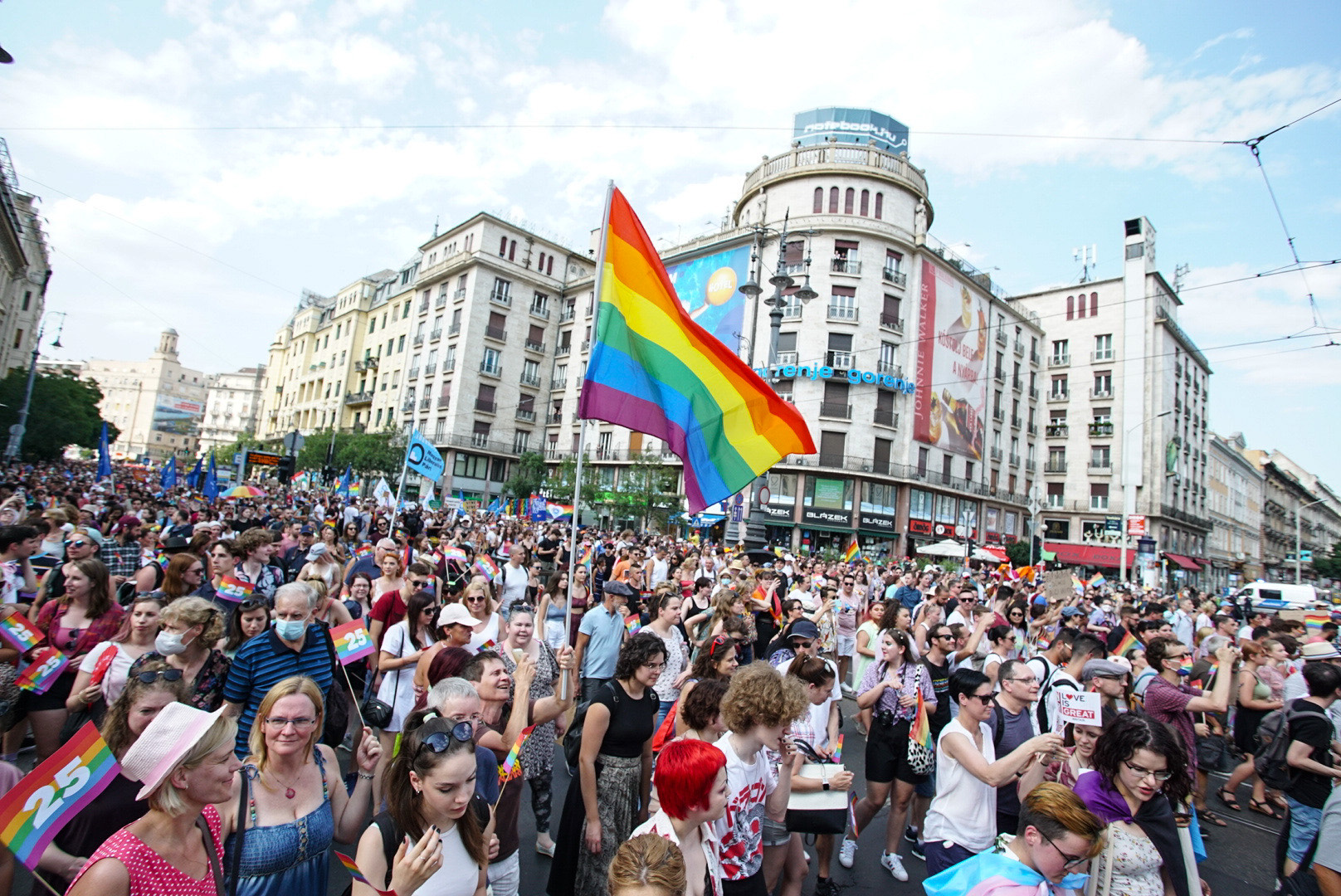 A szervezők szerint az idei volt Magyarország eddigi legnagyobb Pride felvonulása