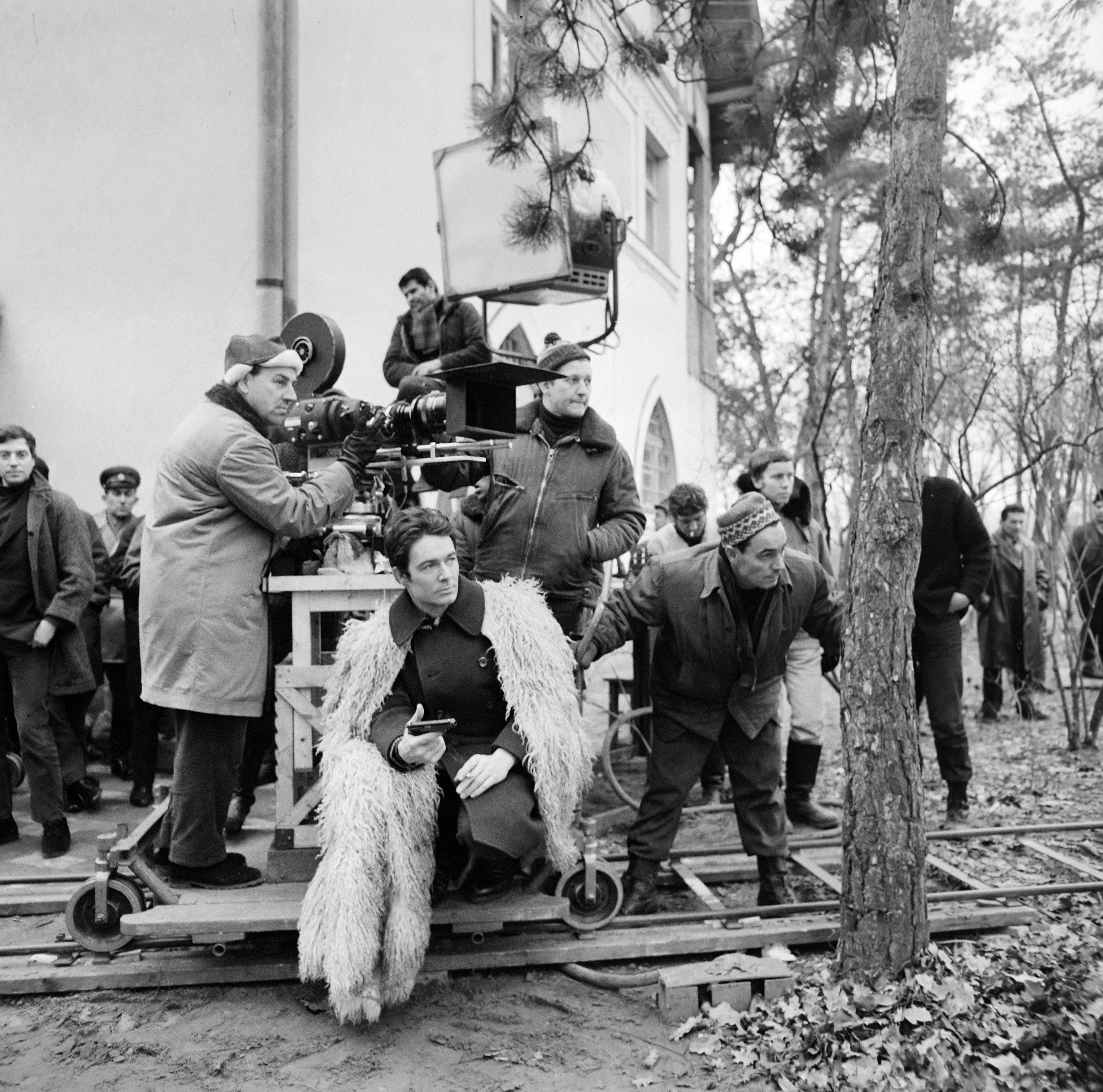 Kamerakocsi a Sirokkó című 1969-es Jancsó-film forgatásán