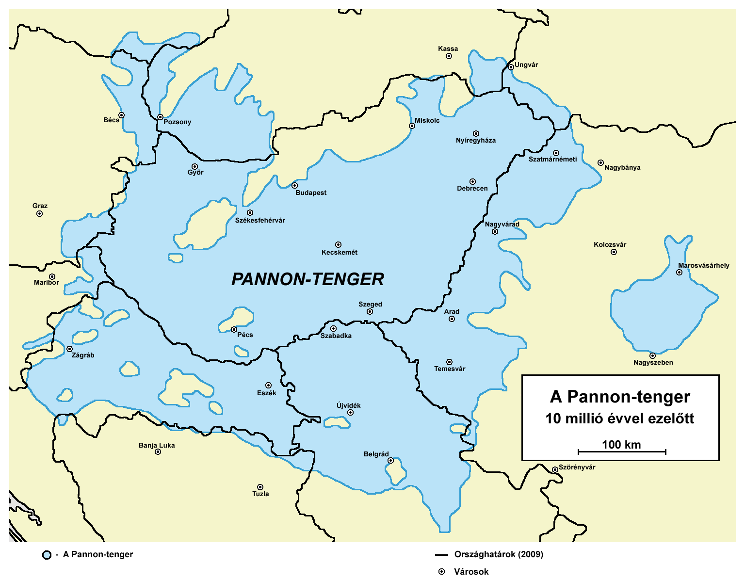 A Pannon-tenger 10 millió évvel ezelőtt