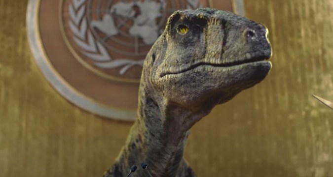 Dinoszaurusz az ENSZ-közgyűlésnek: Ne a kihalást válasszátok